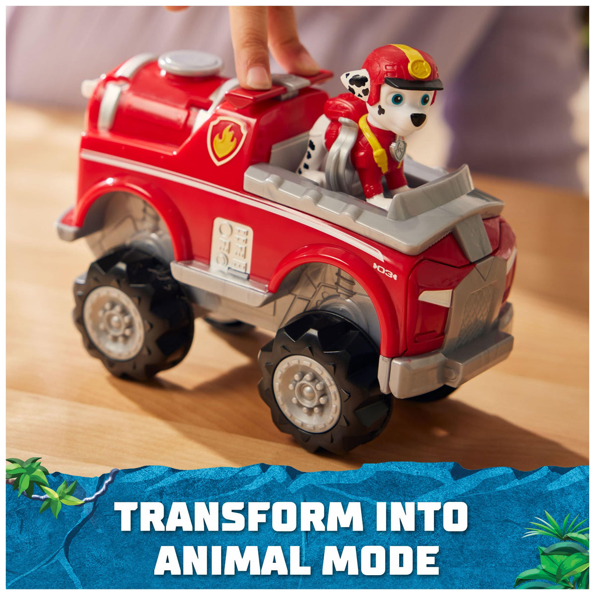 Paw Patrol Jungle Pups: Marshall Elephant Vehicle – Transforming Rescue Toy for Kids 3+
