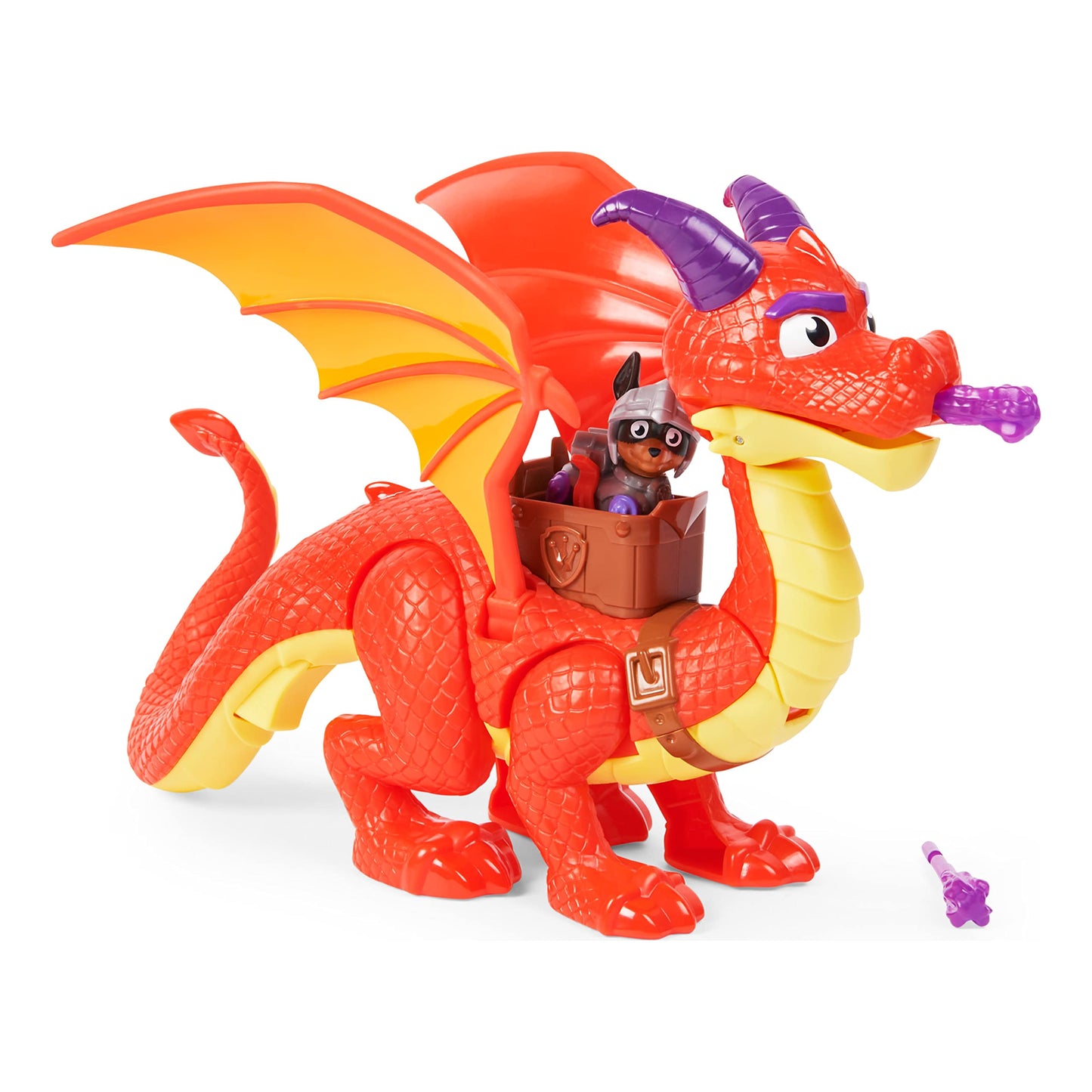 Paw Patrol Fang & Ember Dragon Rescue Knights Figure Set with Winged Launcher