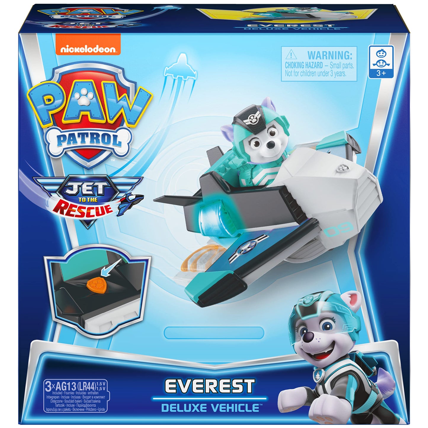 Paw Patrol Jet to the Rescue Everest Deluxe Transforming Vehicle with Lights and Sounds