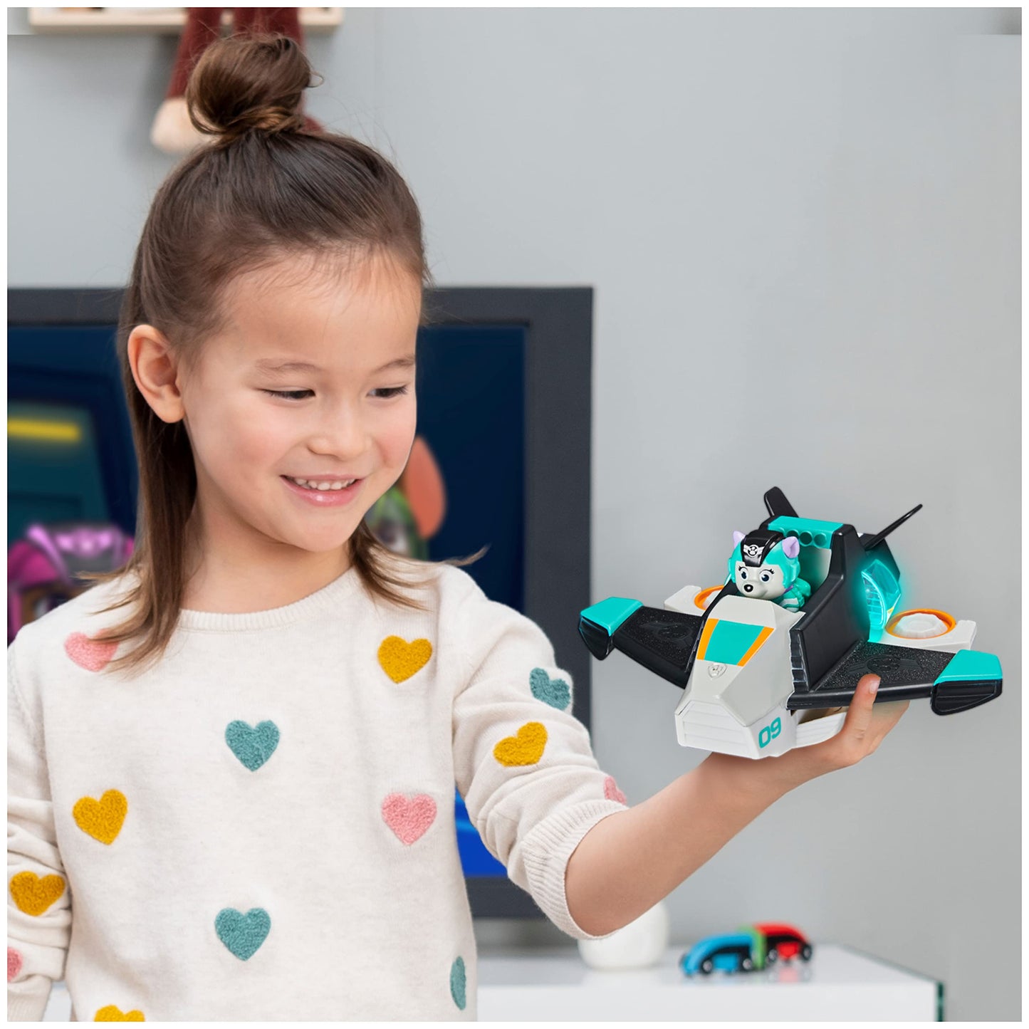 Paw Patrol Jet to the Rescue Everest Deluxe Transforming Vehicle with Lights and Sounds