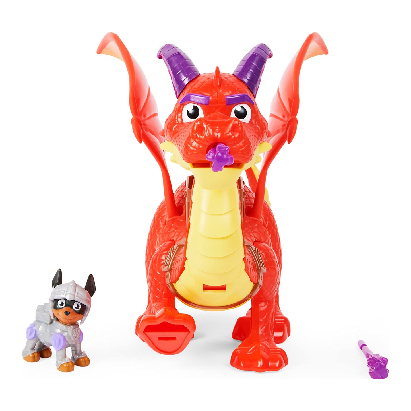 Paw Patrol Fang & Ember Dragon Rescue Knights Figure Set with Winged Launcher