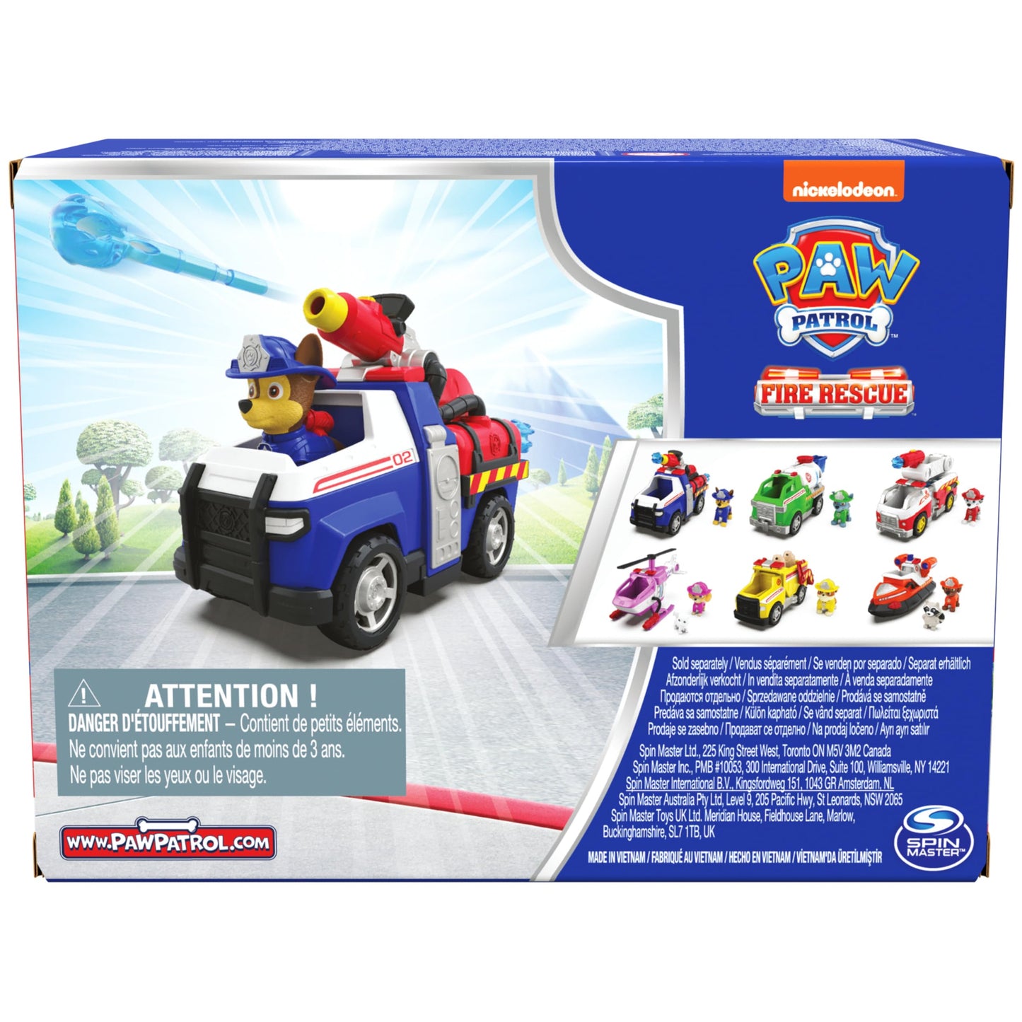 Paw Patrol Fire Rescue: Chase Cruiser with Launcher & Figure – Ages 3+