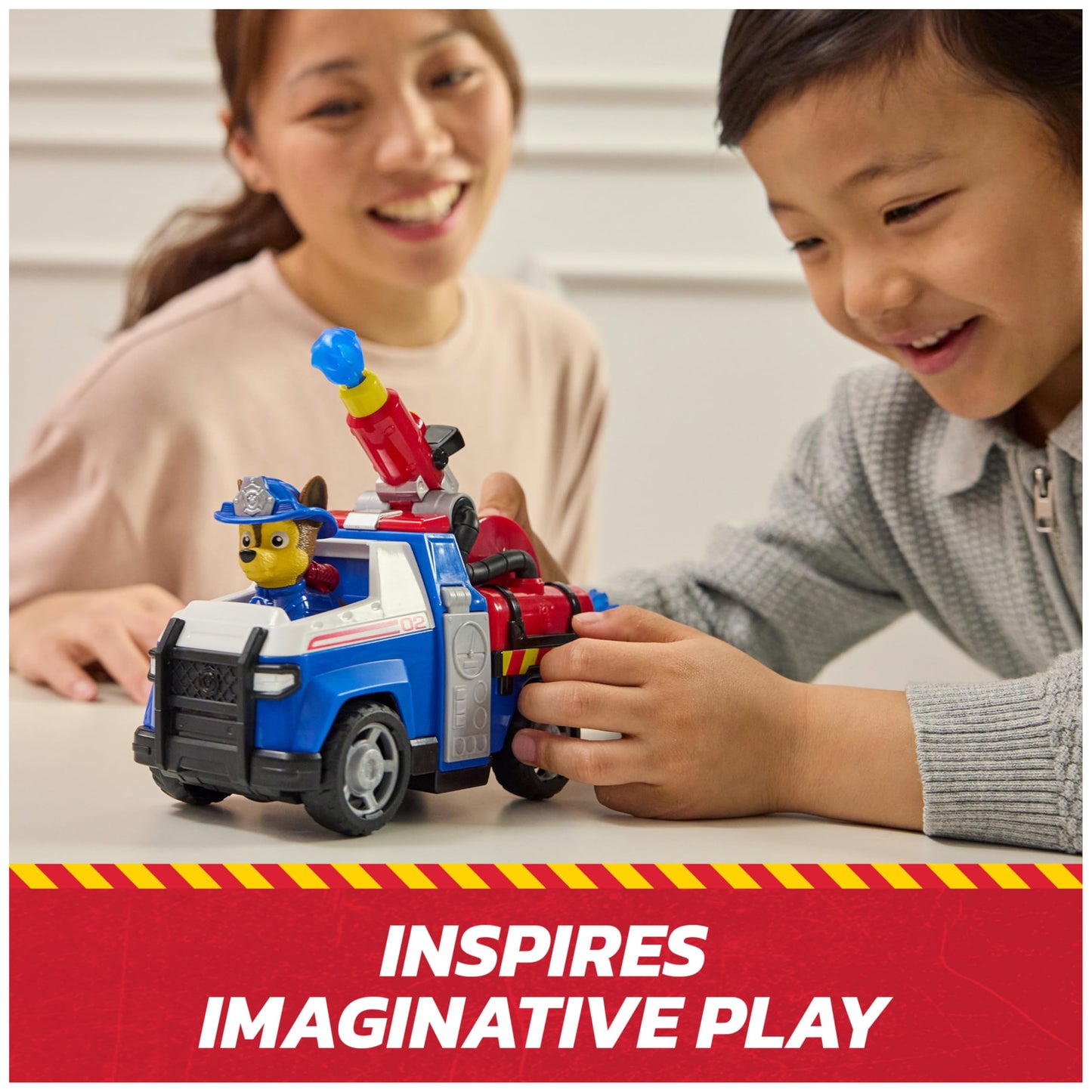 Paw Patrol Fire Rescue: Chase Cruiser with Launcher & Figure – Ages 3+