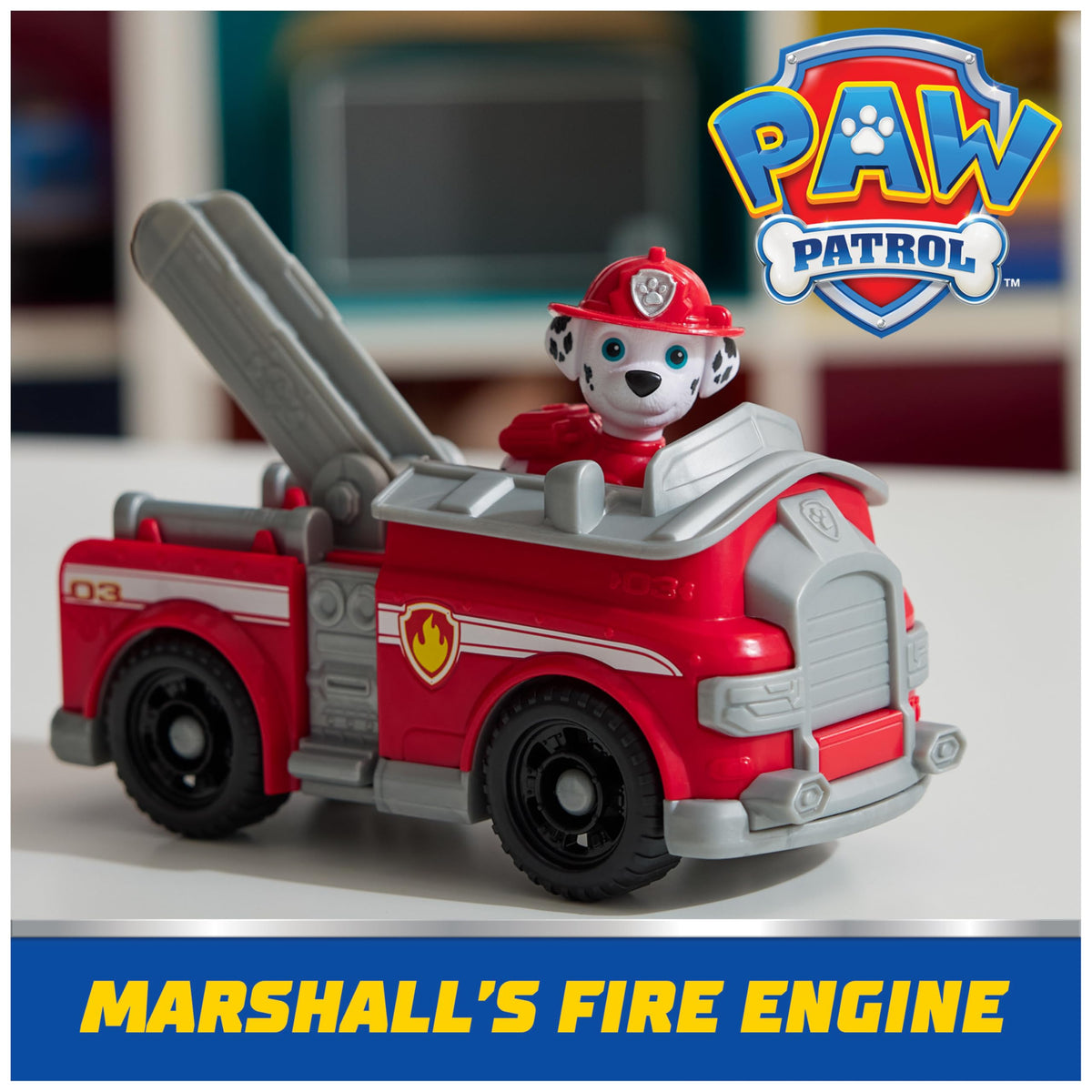 PAW Patrol Marshall’s Fire Truck: Collectible Figure & Eco-Friendly Toy Vehicle