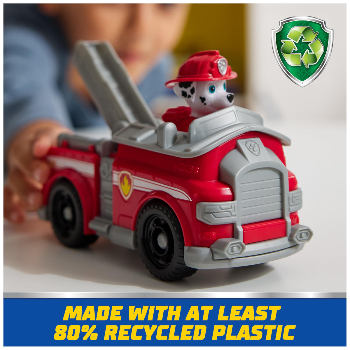 PAW Patrol Marshall’s Fire Truck: Collectible Figure & Eco-Friendly Toy Vehicle