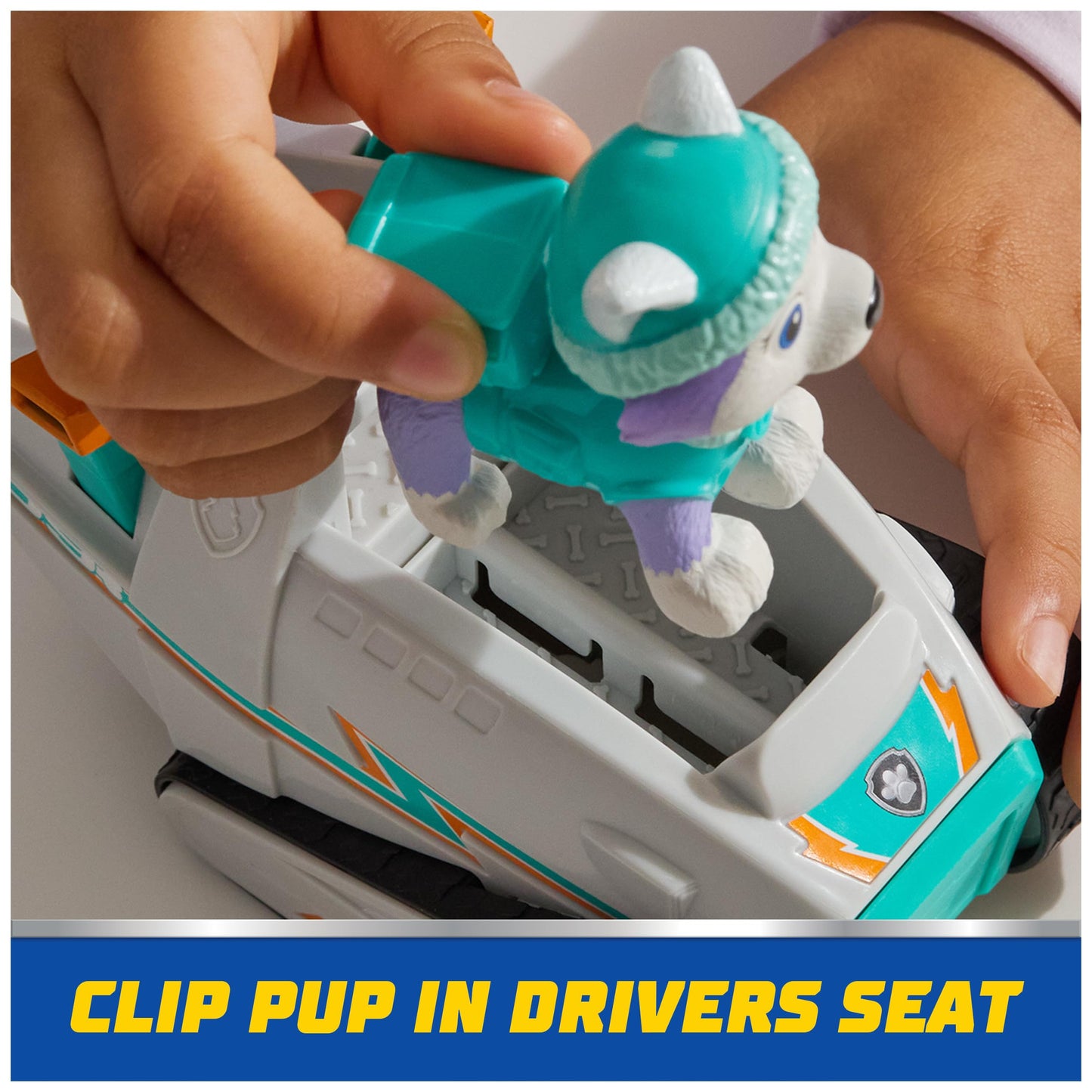 Paw Patrol Everest Snow Plow Toy Vehicle with Collectible Figure | Eco-Friendly Kids Toy 3+