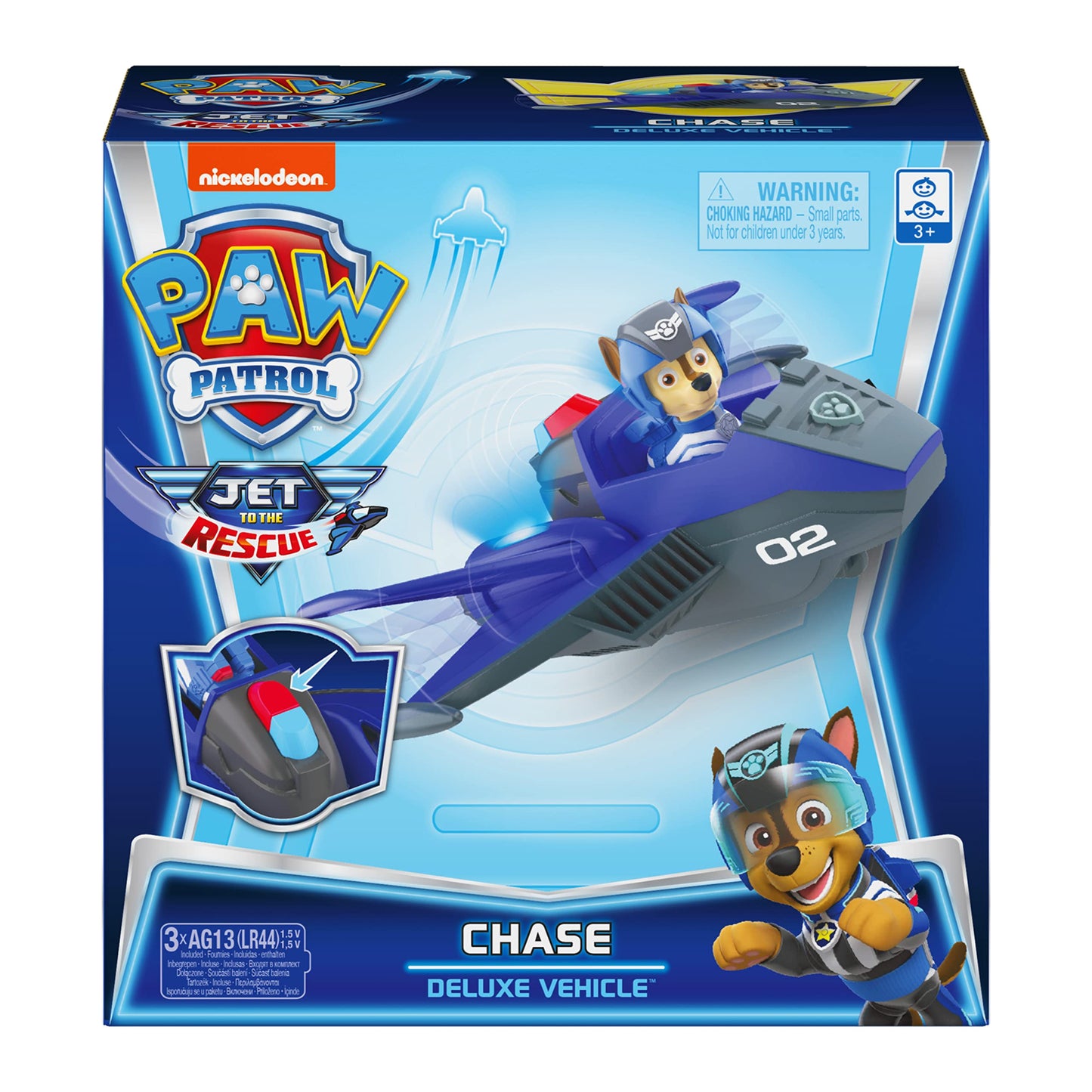 Paw Patrol Jet to the Rescue Chase Deluxe Transforming Vehicle with Lights & Sounds
