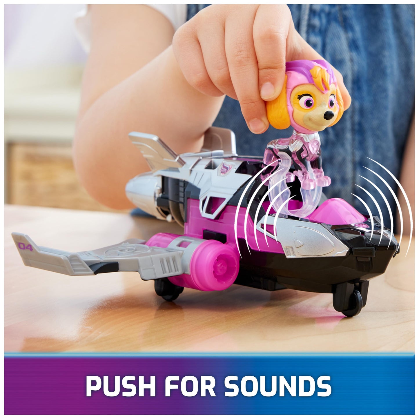 Paw Patrol Mighty Movie Skye Rescue Jet Toy – Lights & Sounds for Kids 3+