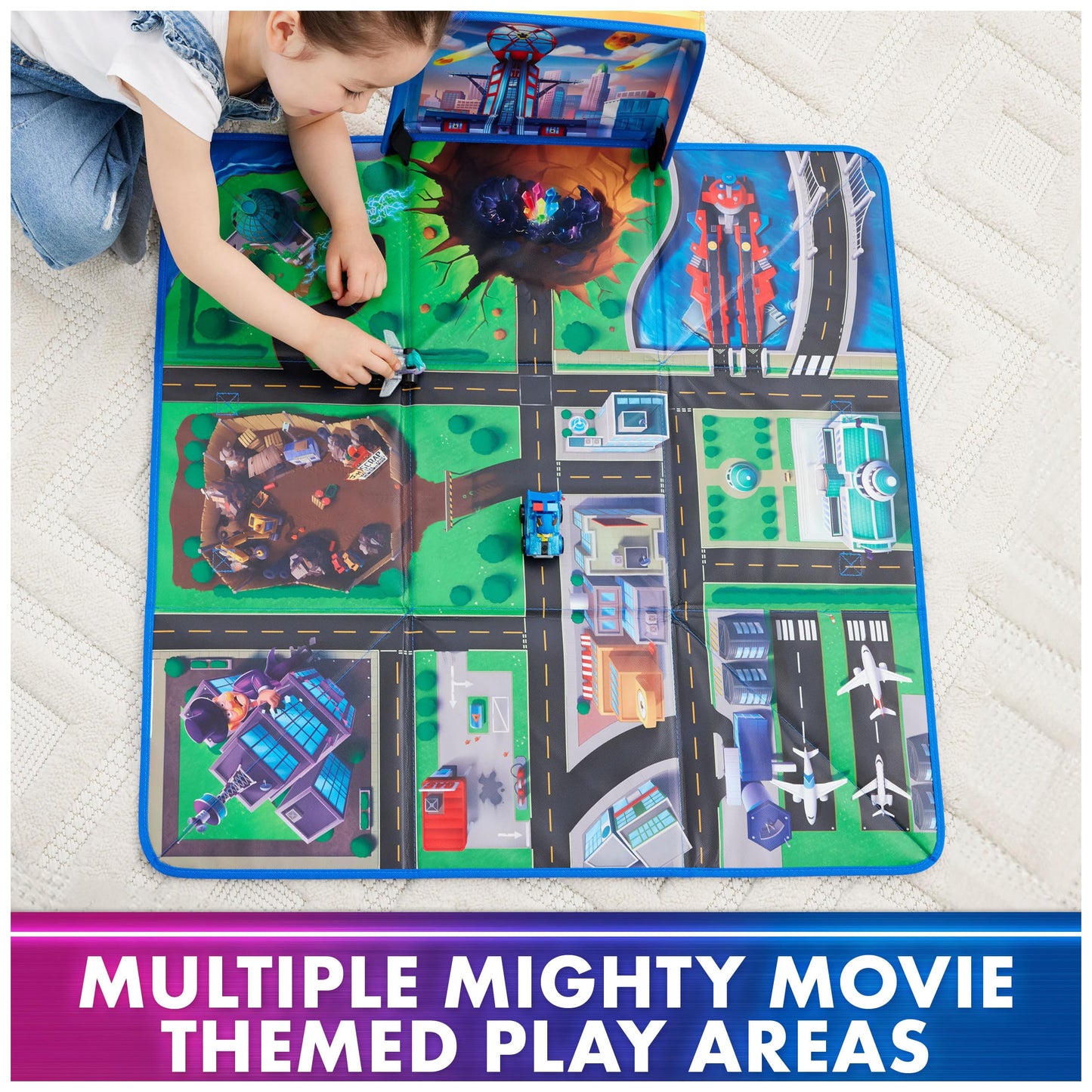 PAW Patrol: The Mighty Movie Pup Squad Play Mat Gift Pack – Chase & Vee Racers