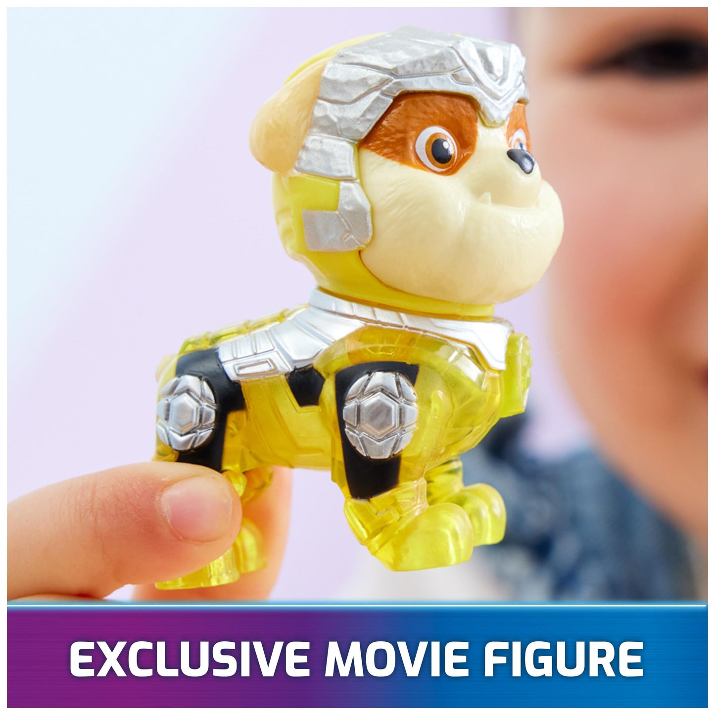 Paw Patrol Mighty Movie Rubble Construction Truck – Lights & Sounds Toy for Kids 3+