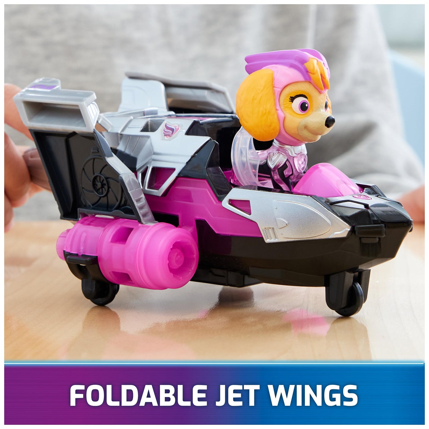 Paw Patrol Mighty Movie Skye Rescue Jet Toy – Lights & Sounds for Kids 3+