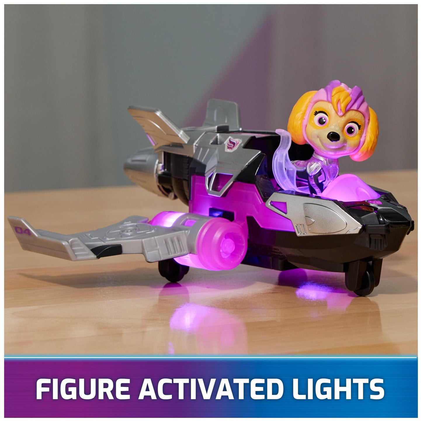 Paw Patrol Mighty Movie Skye Rescue Jet Toy – Lights & Sounds for Kids 3+