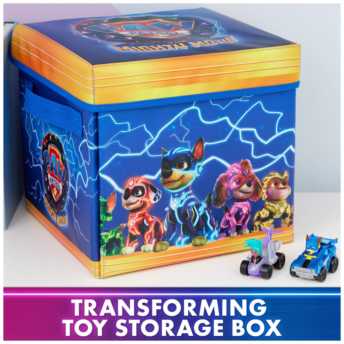 PAW Patrol: The Mighty Movie Pup Squad Play Mat Gift Pack – Chase & Vee Racers