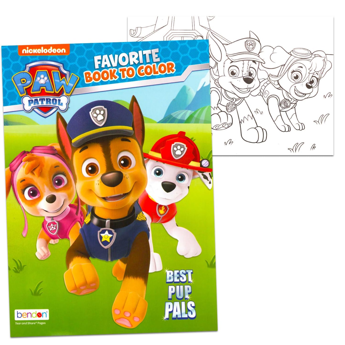 Paw Patrol Coloring Book Set for Kids — 32-Page Activity Bundle with Stickers
