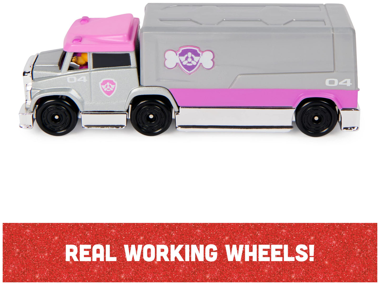 PAW Patrol True Metal Chase, Marshall & Skye – 1:55 Scale Big Truck Pups Vehicles | Amazon Exclusive