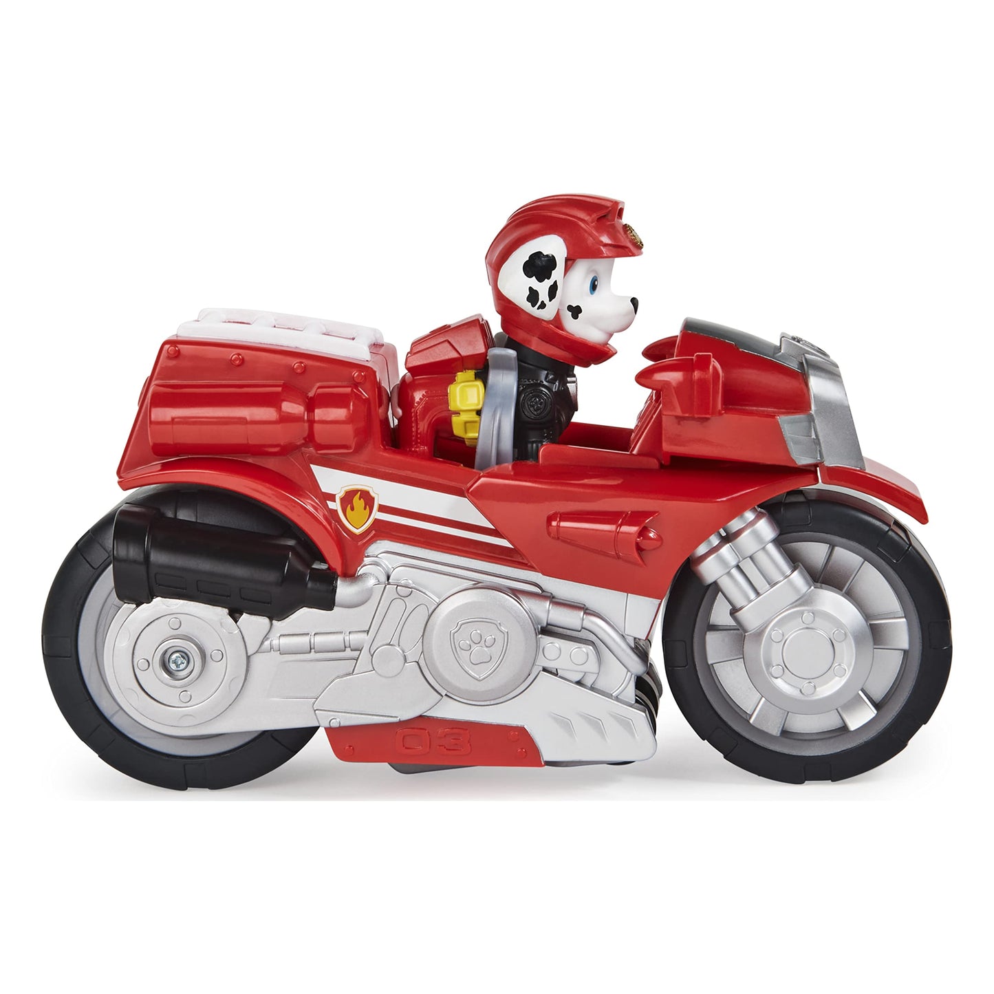PAW Patrol Marshall Moto Pups Deluxe Vehicle with Wheelie – Pull-Back Action