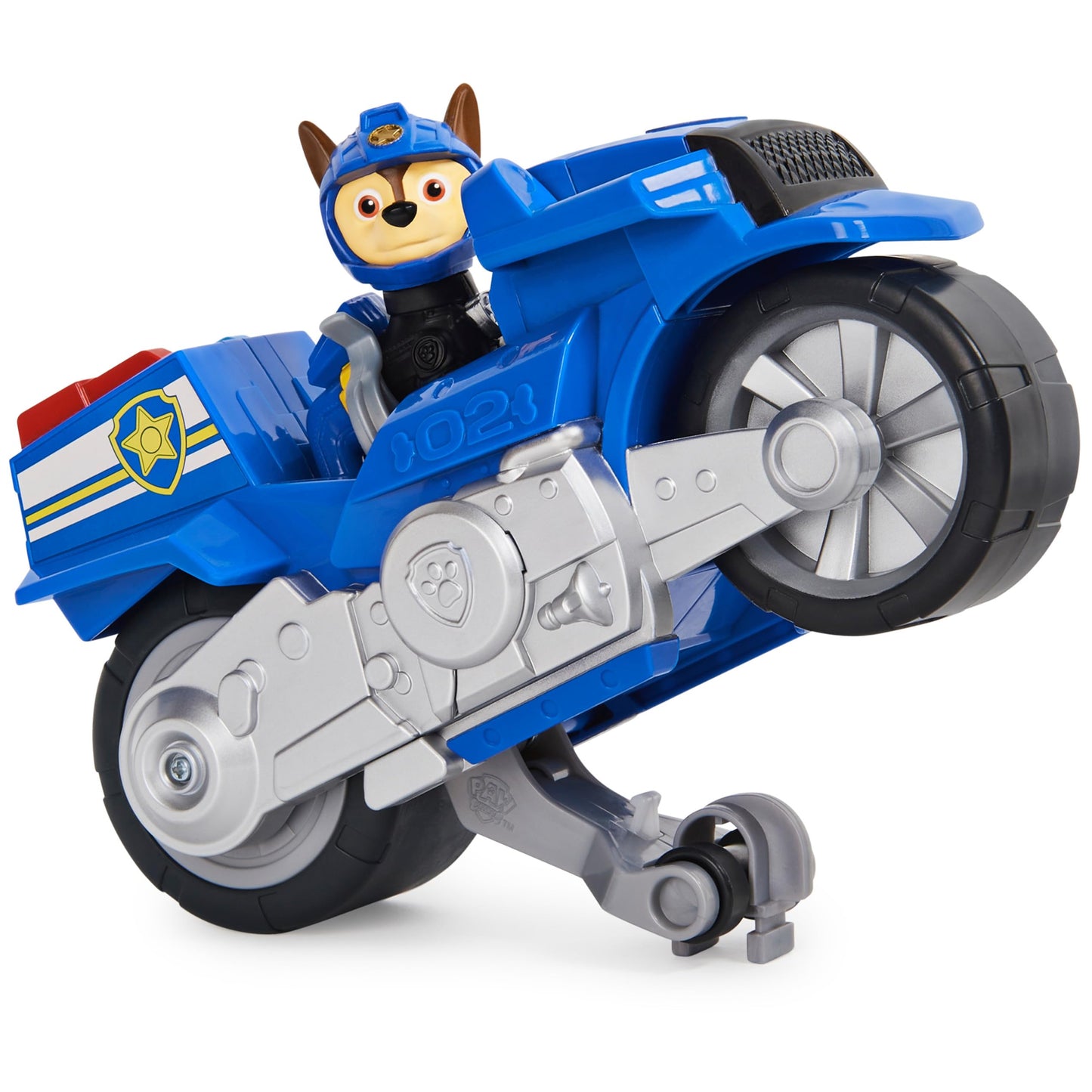 PAW Patrol Moto Pups Chase Deluxe Vehicle – Pull-Back Wheelie Action Figure
