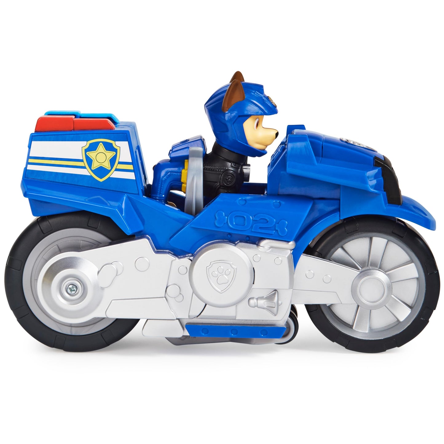 PAW Patrol Moto Pups Chase Deluxe Vehicle – Pull-Back Wheelie Action Figure