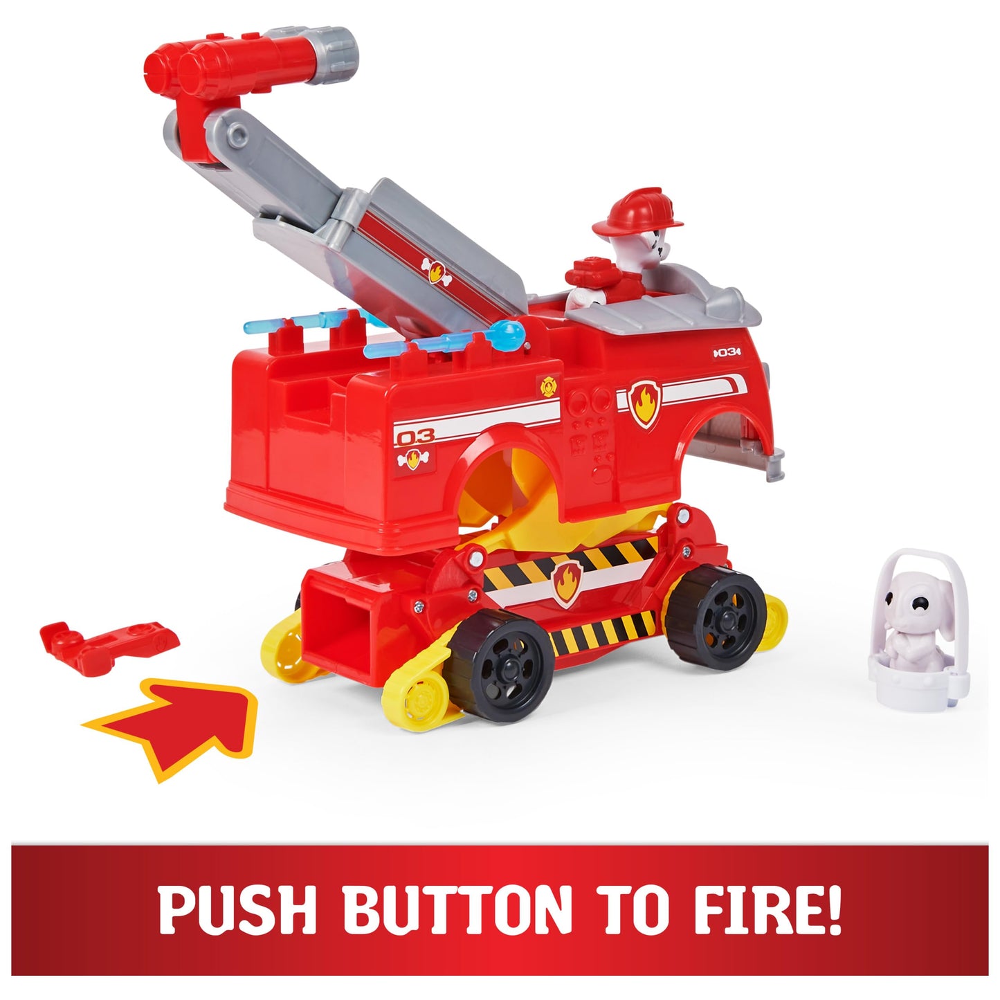 PAW Patrol Marshall Rise and Rescue Vehicle – Transforming Toy Car with Figures & Accessories for Ages 3+