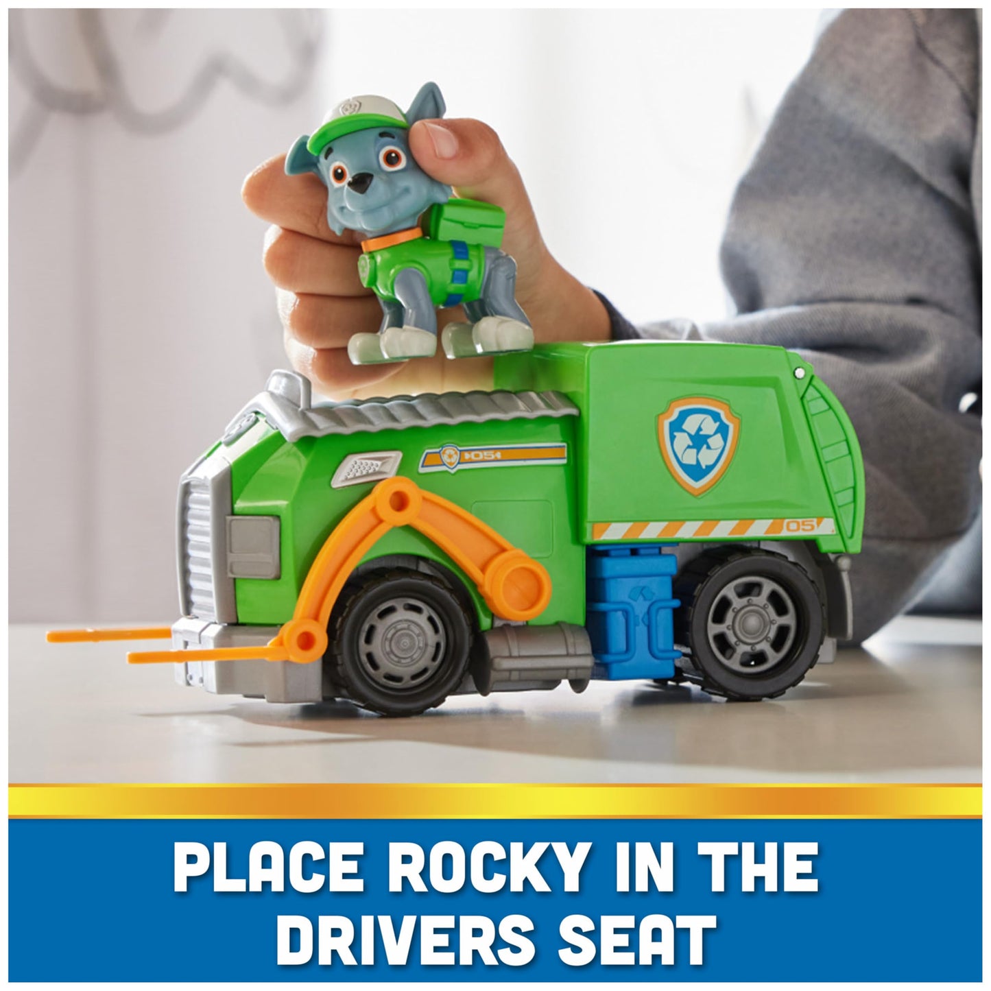 PAW Patrol Rocky's Recycle Truck – Eco-Friendly Toy with Rocky Figure | Ages 3+