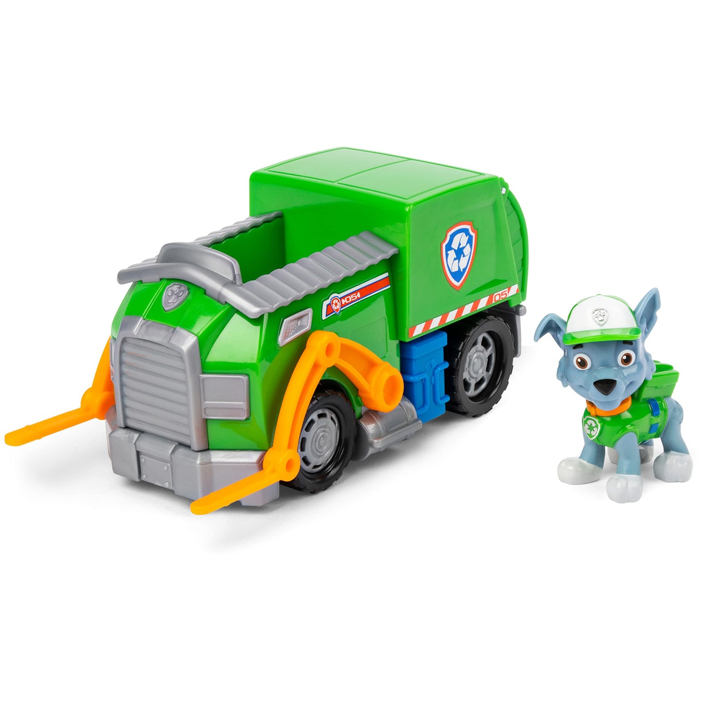 PAW Patrol Recycling Vehicle with Rocky Figure | Basic Vehicle Toy Ages 3+