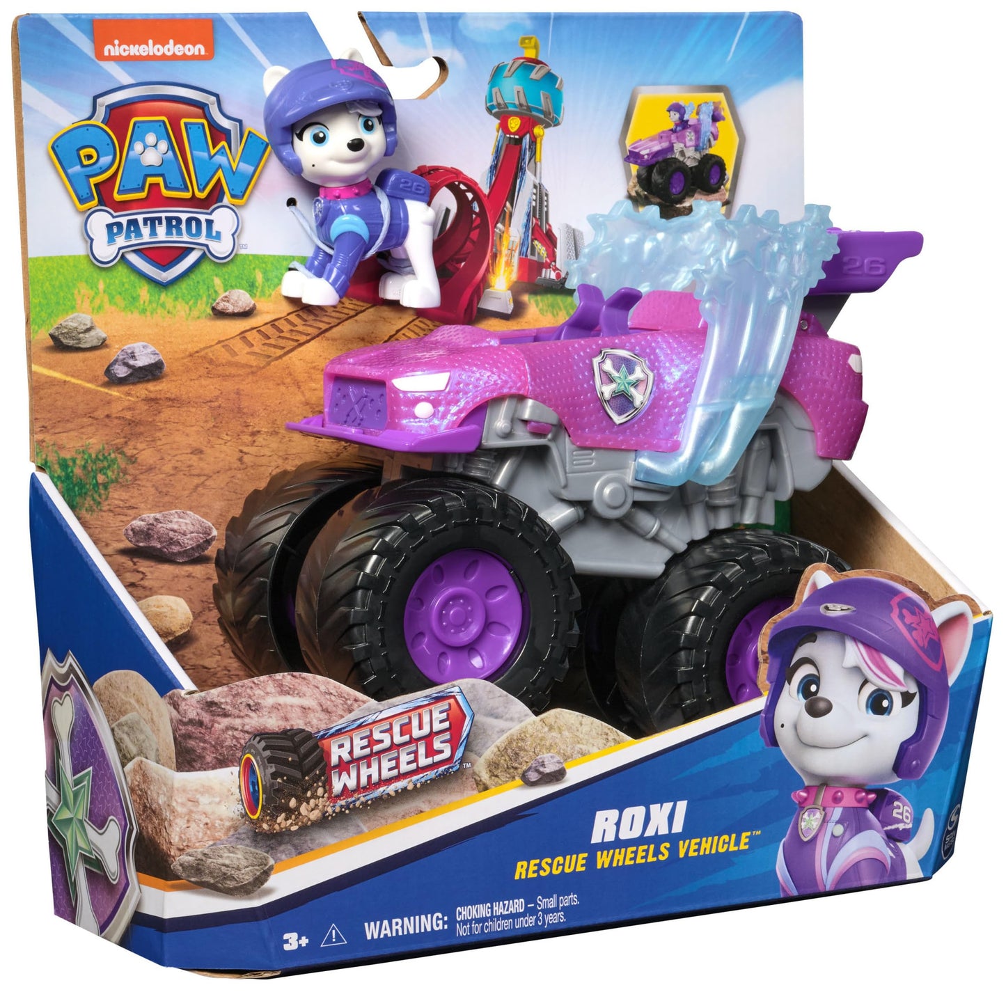 Paw Patrol Rescue Wheels Roxi Monster Truck with Transformation & Figure