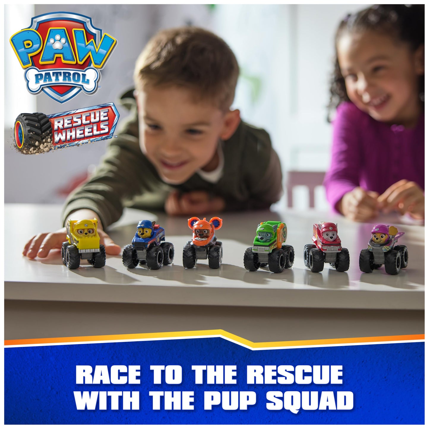 PAW Patrol Rescue Wheels: 6-Piece Pup Squad Racers Gift Set
