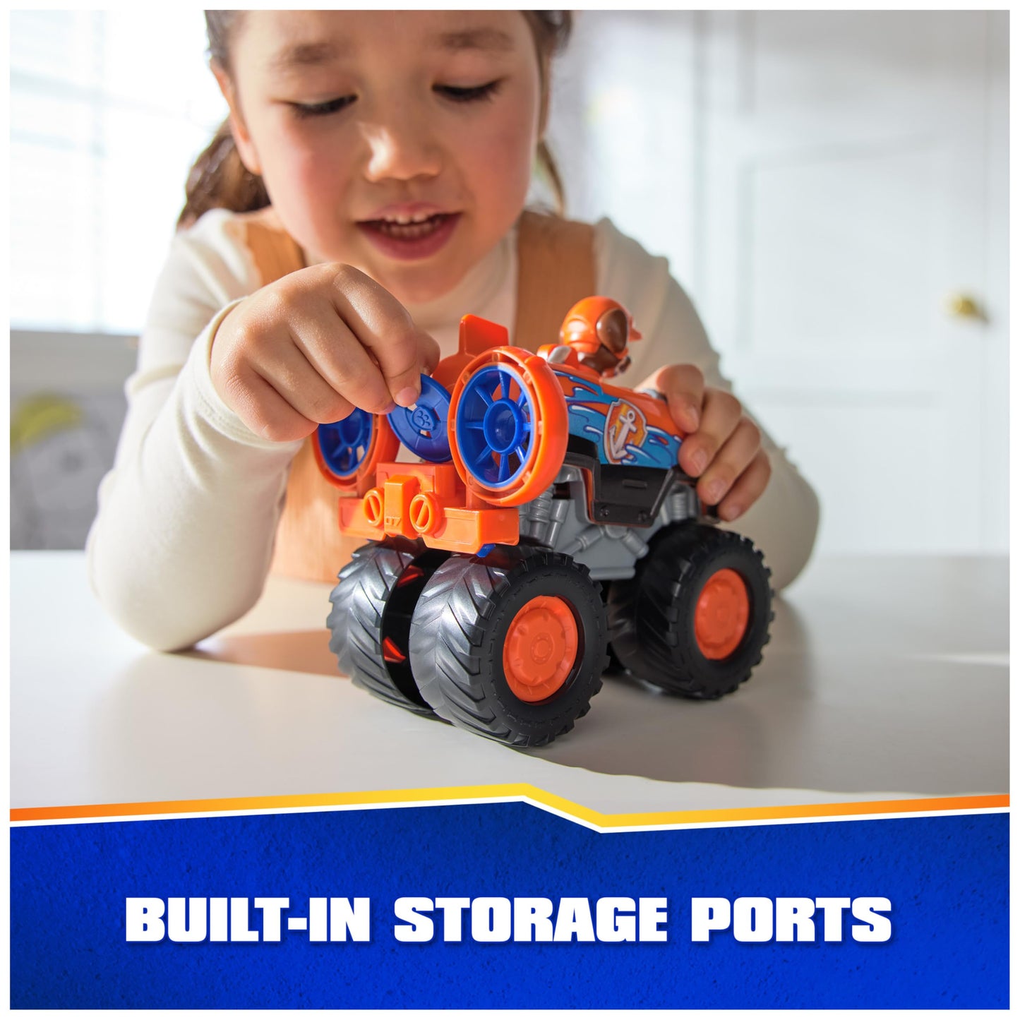 PAW Patrol Rescue Wheels Zuma’s Hovercraft — Toy Truck with Projectile Launcher & Collectible Figure (Ages 3+)