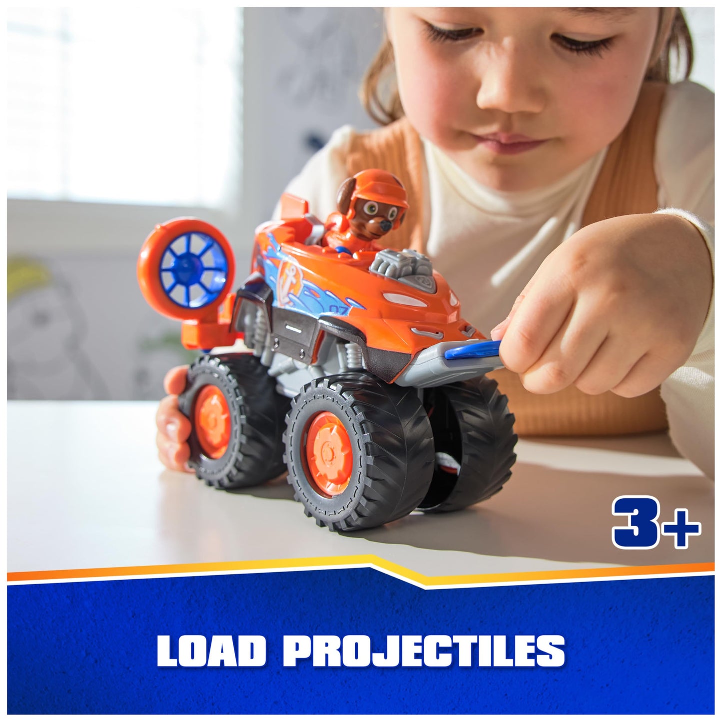 PAW Patrol Rescue Wheels Zuma’s Hovercraft — Toy Truck with Projectile Launcher & Collectible Figure (Ages 3+)