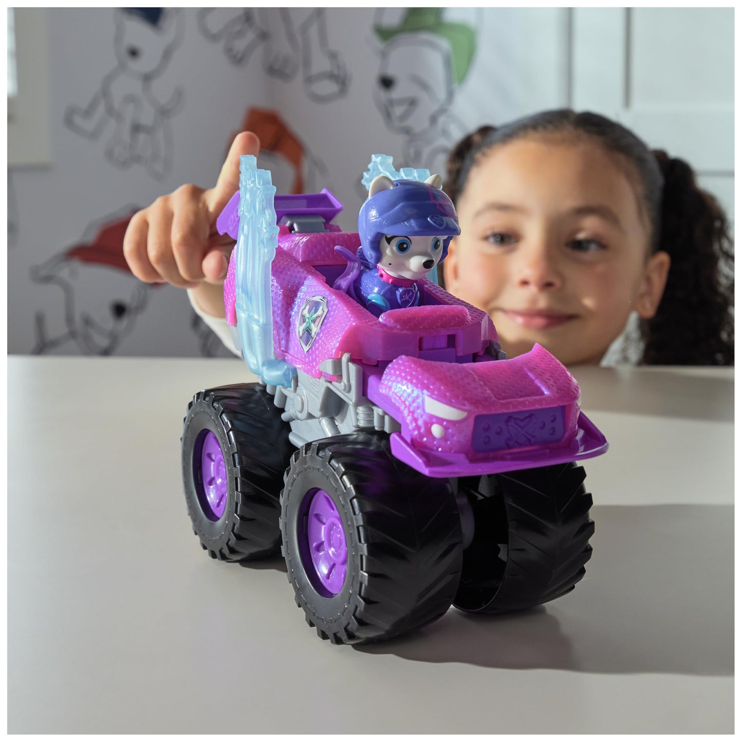 Paw Patrol Rescue Wheels Roxi Monster Truck with Transformation & Figure