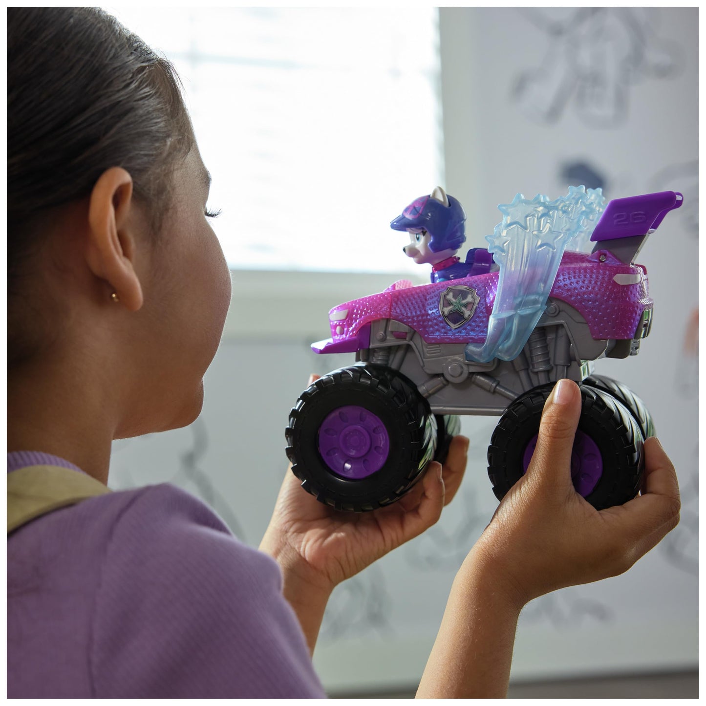 Paw Patrol Rescue Wheels Roxi Monster Truck with Transformation & Figure