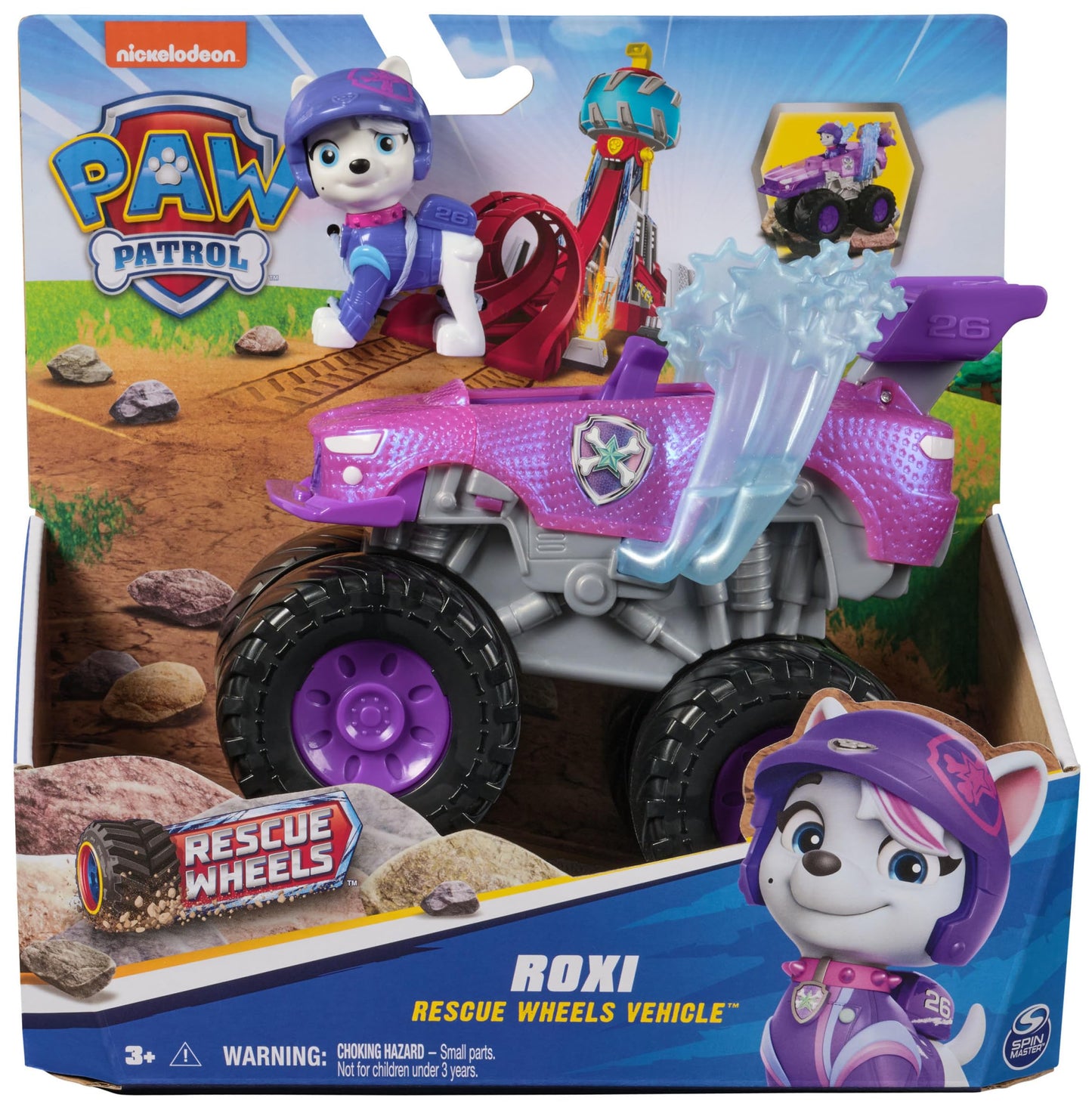 Paw Patrol Rescue Wheels Roxi Monster Truck with Transformation & Figure