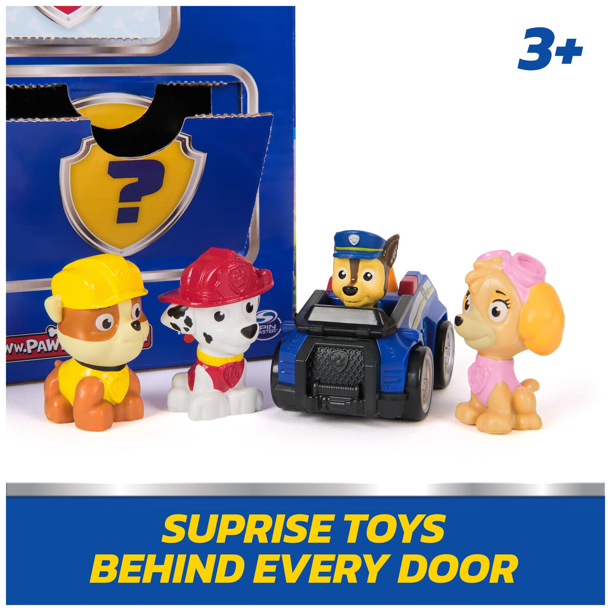 PAW Patrol Rewards Box Gift Pack - 8 Mini Figures, 2 Animal Figures, Pup Squad Racer