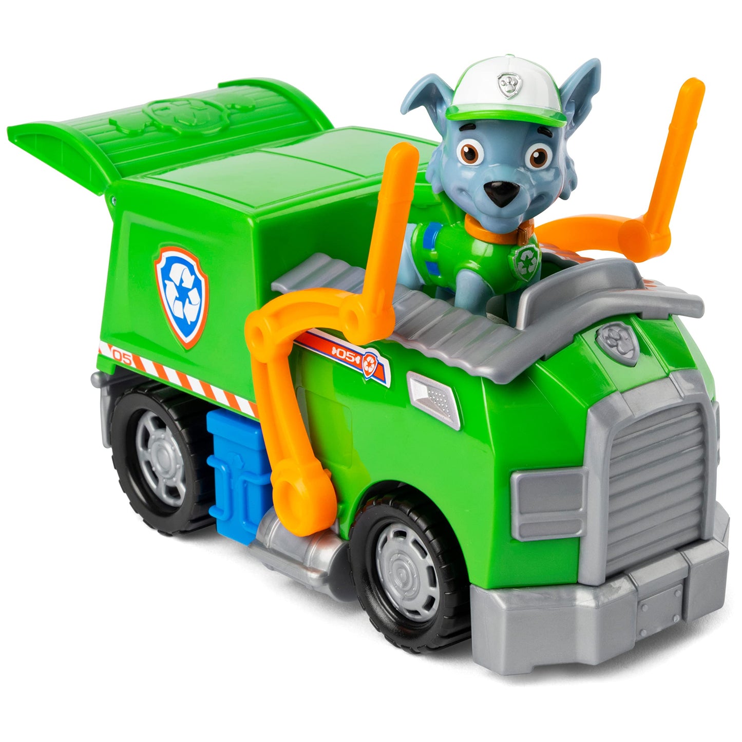 PAW Patrol Recycling Vehicle with Rocky Figure | Basic Vehicle Toy Ages 3+