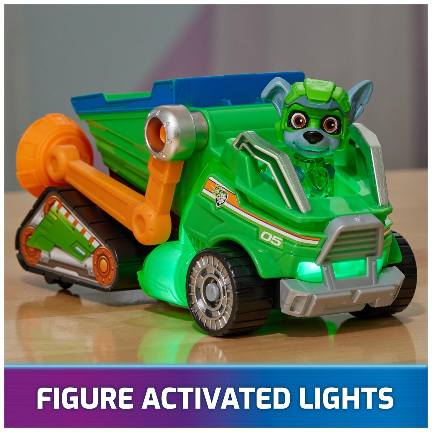Paw Patrol: The Mighty Movie Rocky Recycling Truck with Lights & Sounds