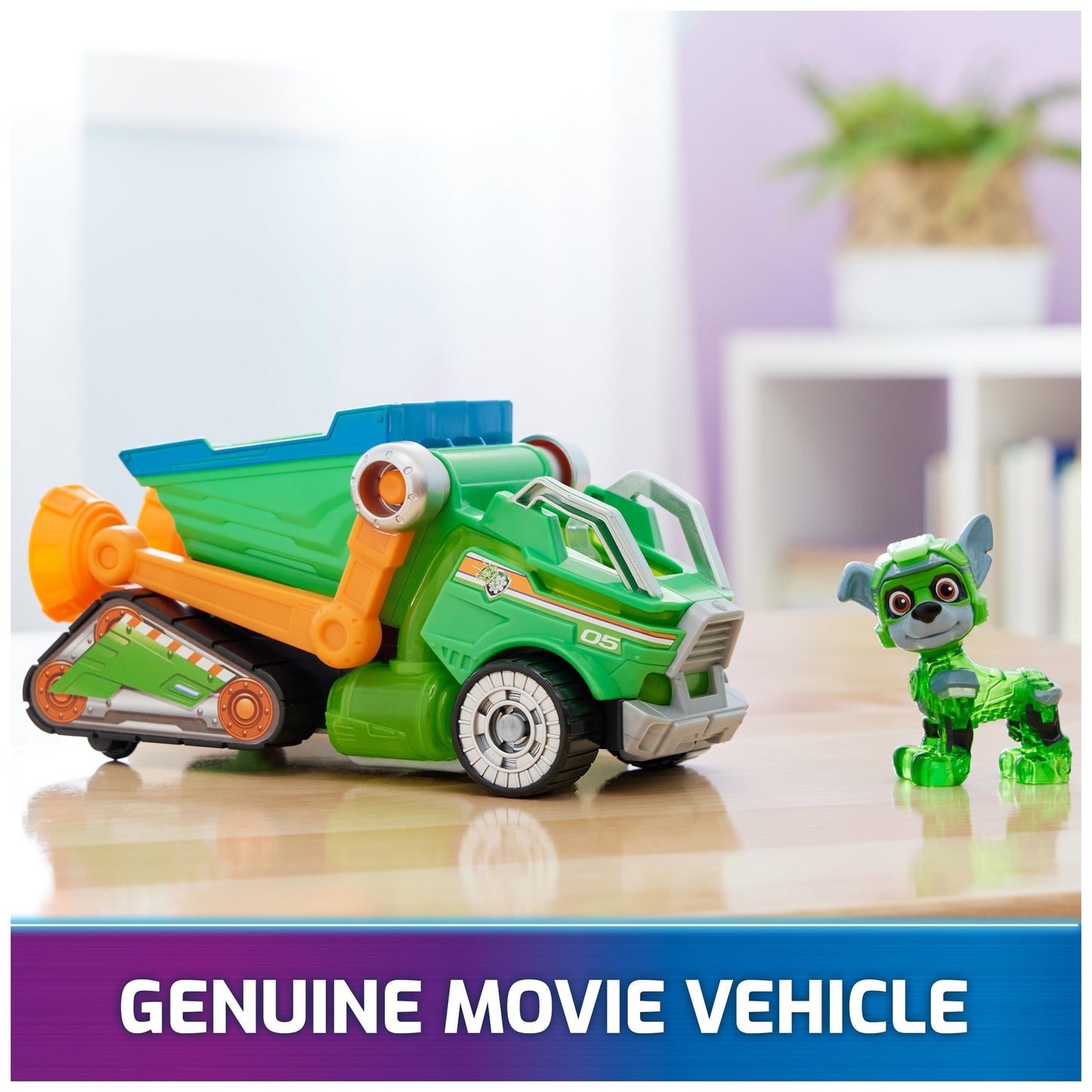 Paw Patrol: The Mighty Movie Rocky Recycling Truck with Lights & Sounds