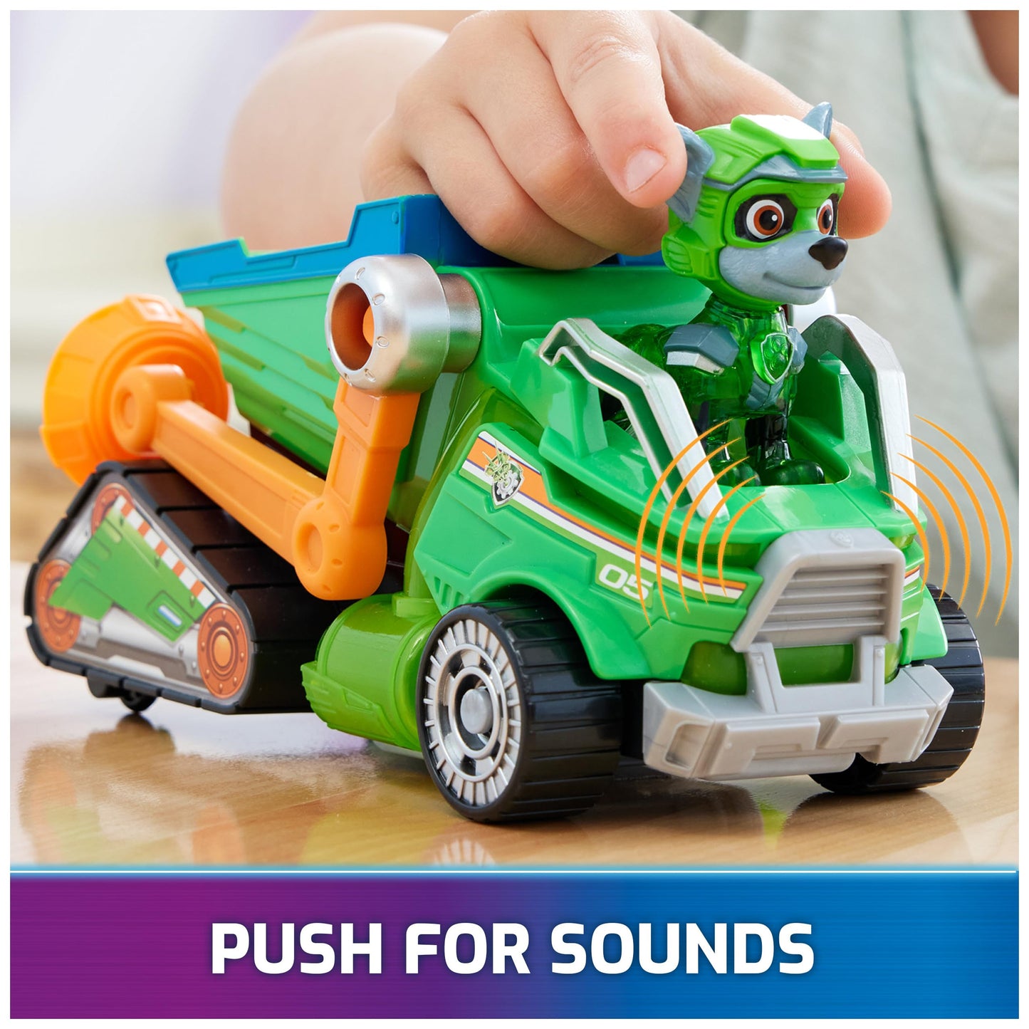 Paw Patrol: The Mighty Movie Rocky Recycling Truck with Lights & Sounds