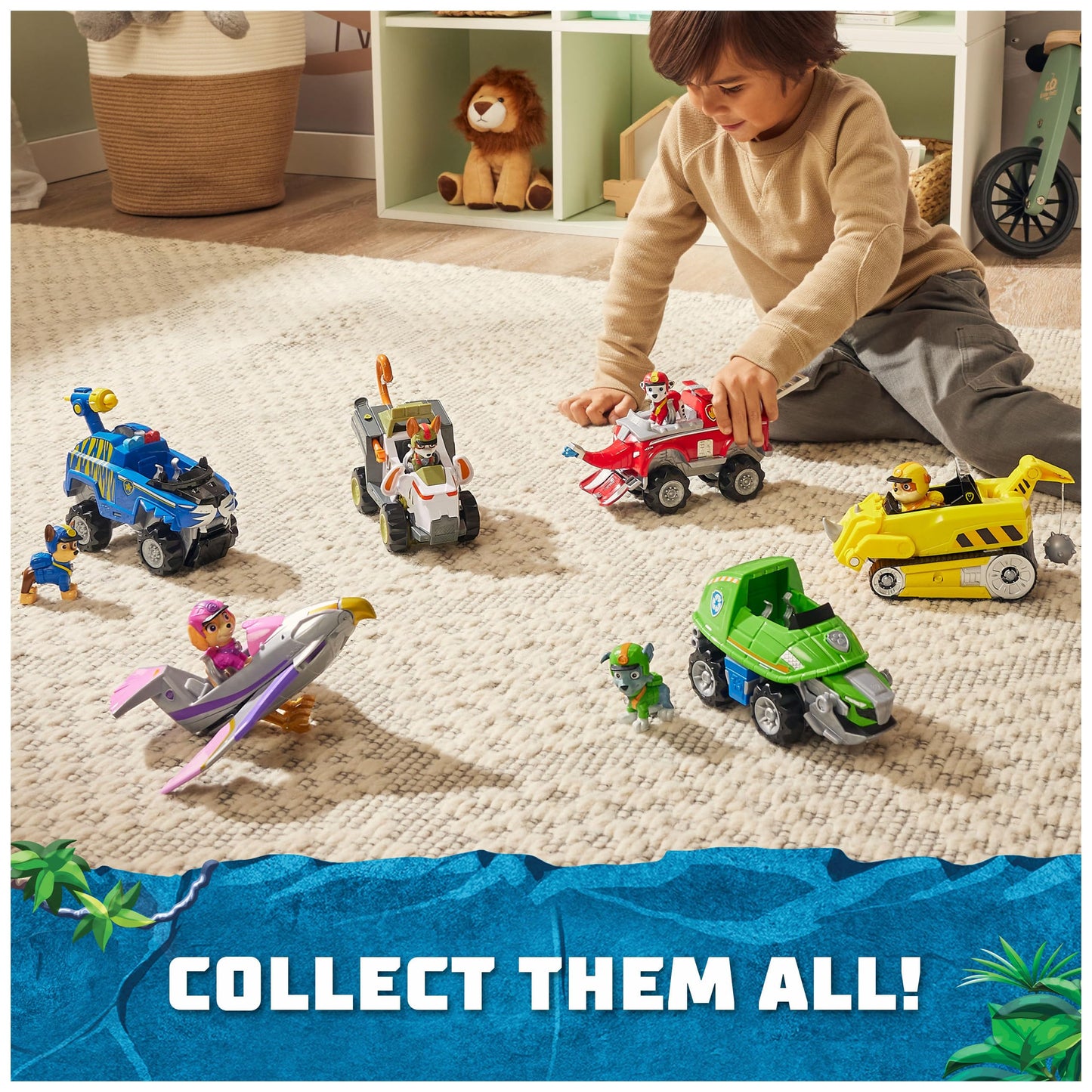 Paw Patrol Jungle Pups Rocky Snapping Turtle Vehicle – Transforming Rescue Toy for Ages 3+