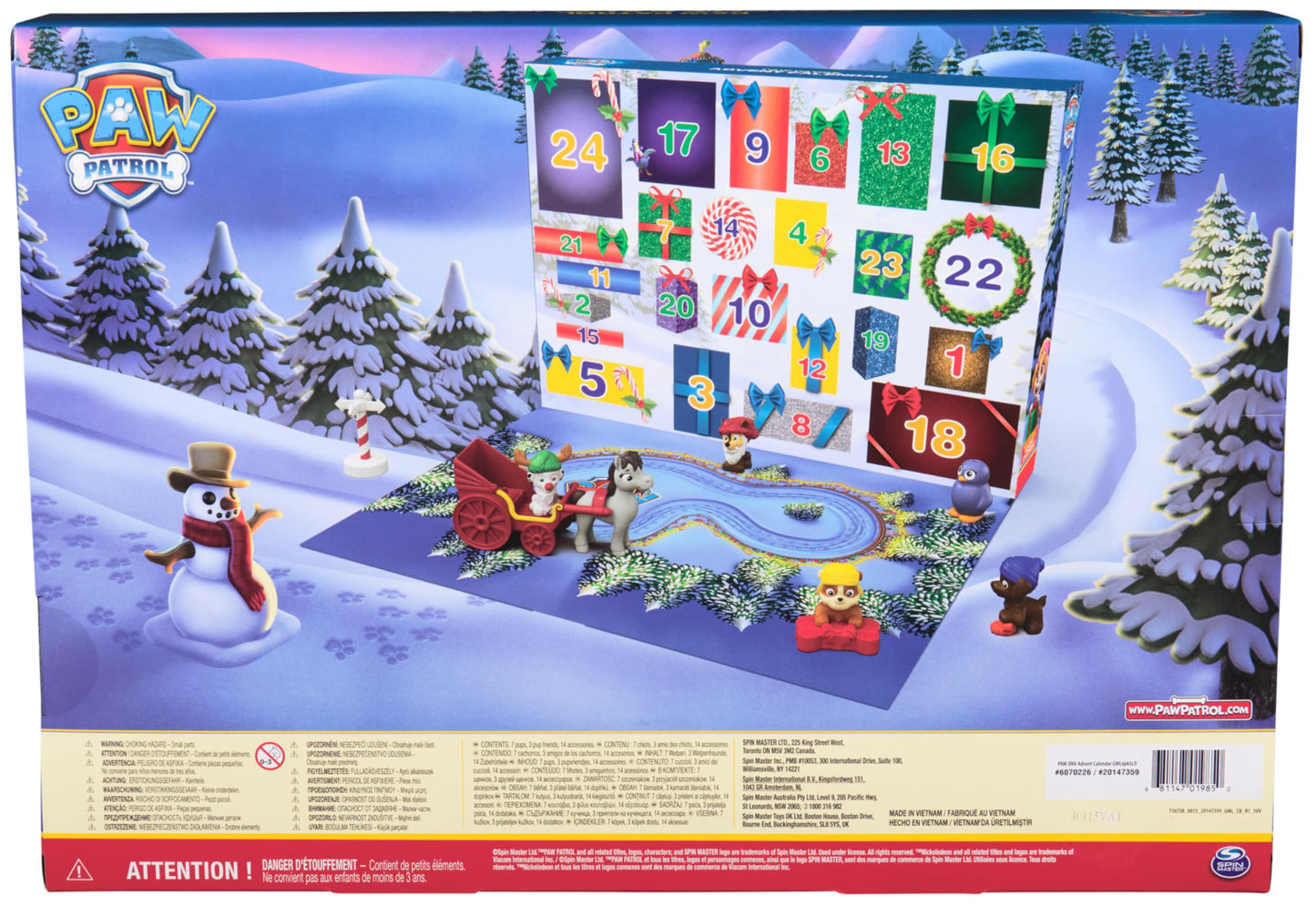 PAW Patrol 2024 Advent Calendar – 24 Surprises, Figures & Accessories for Ages 3+