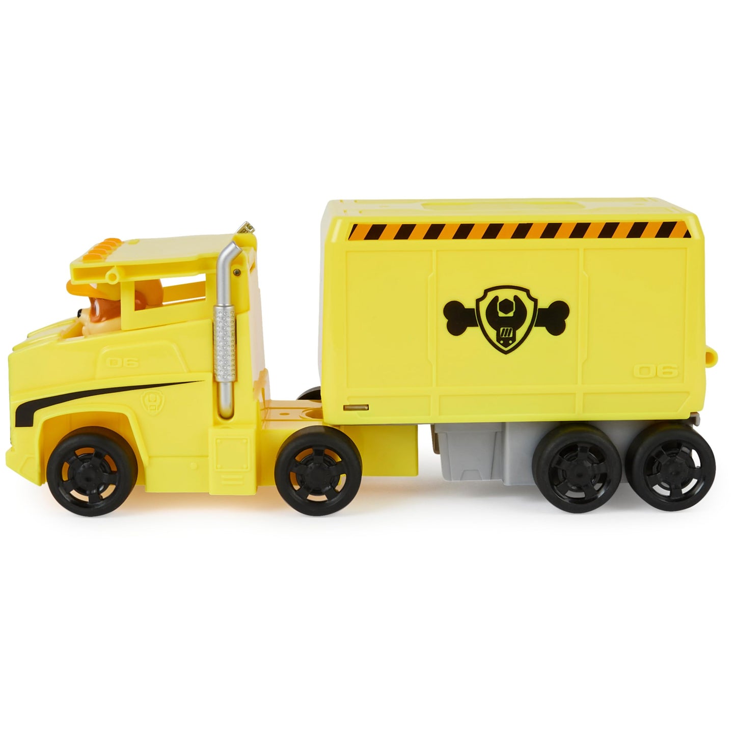 PAW Patrol Rubble Transforming Big Rig Truck with Rescue Crane & Figure | Toys for Ages 3+