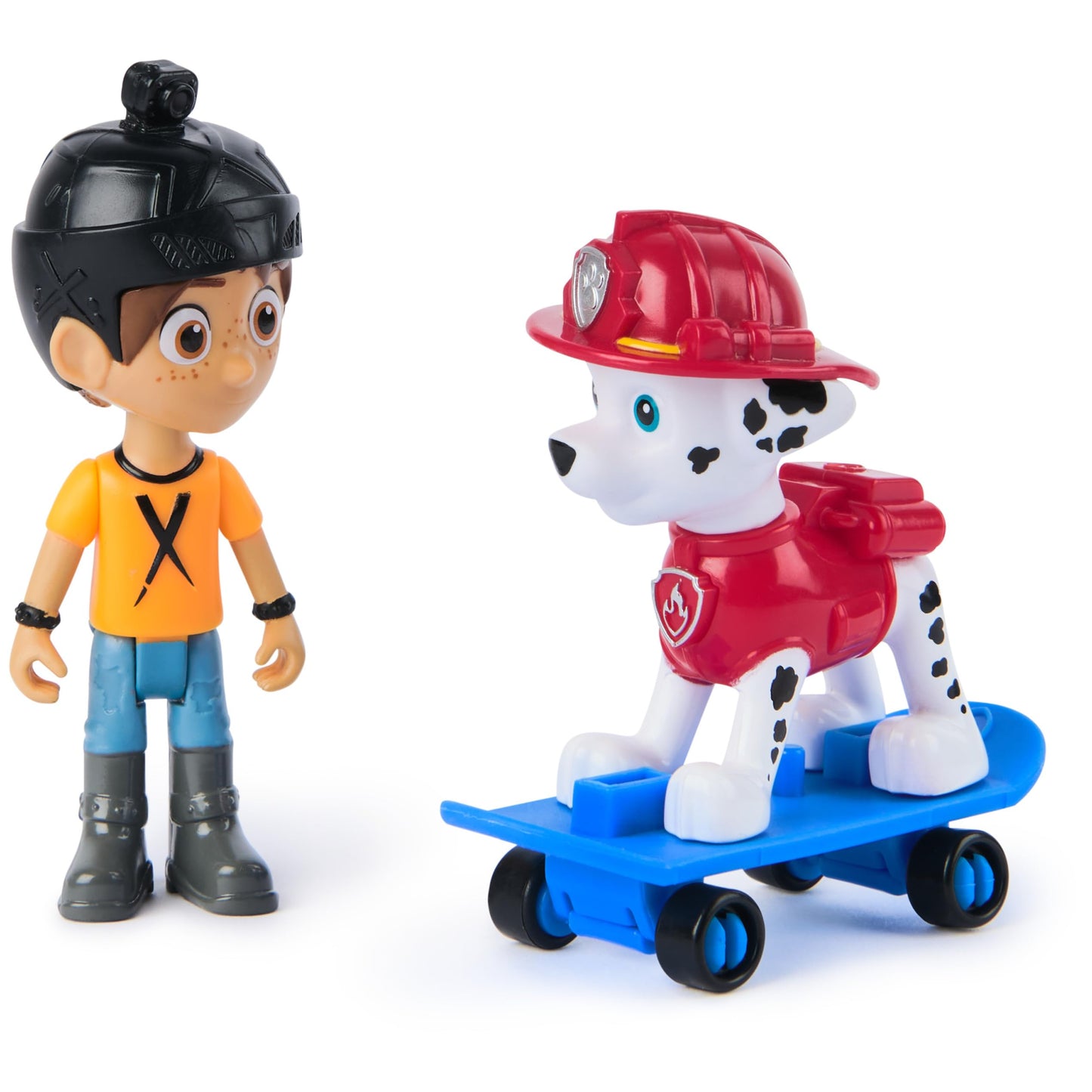 Paw Patrol Marshall & Daring Danny X Figures Set with Skateboard – 3+ Toy Figures
