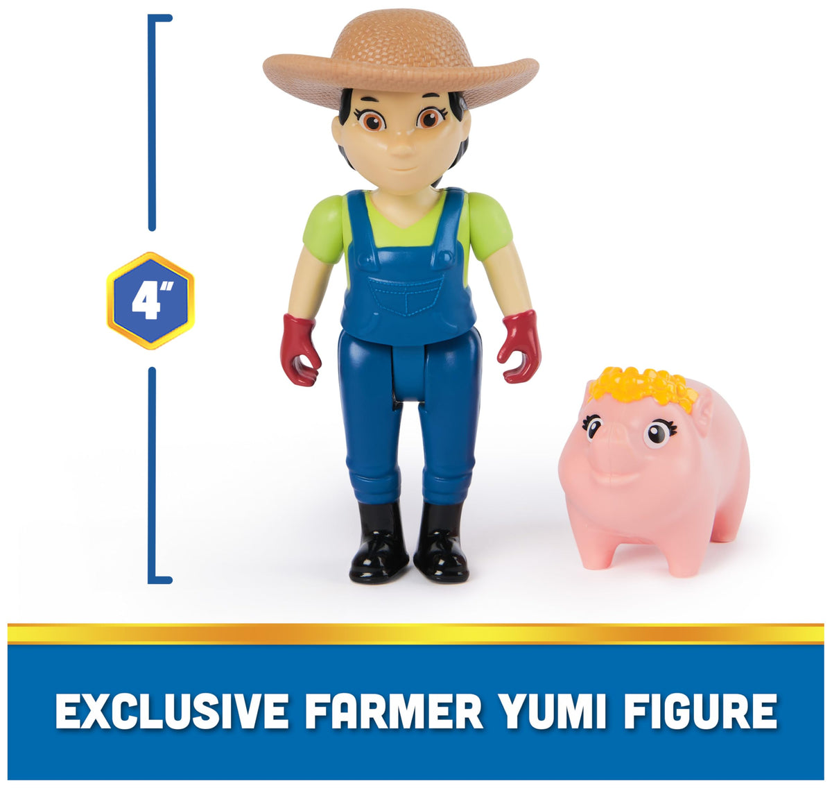 Paw Patrol Skye, Farmer Yumi & Piggie Figures – Imaginative Rescue Toys for Kids 3+
