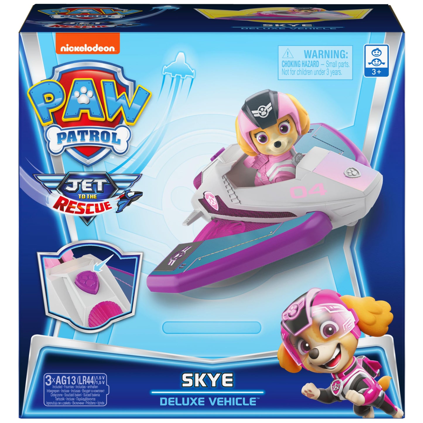 Paw Patrol Jet to the Rescue Skye Deluxe Transforming Vehicle with Lights & Sounds