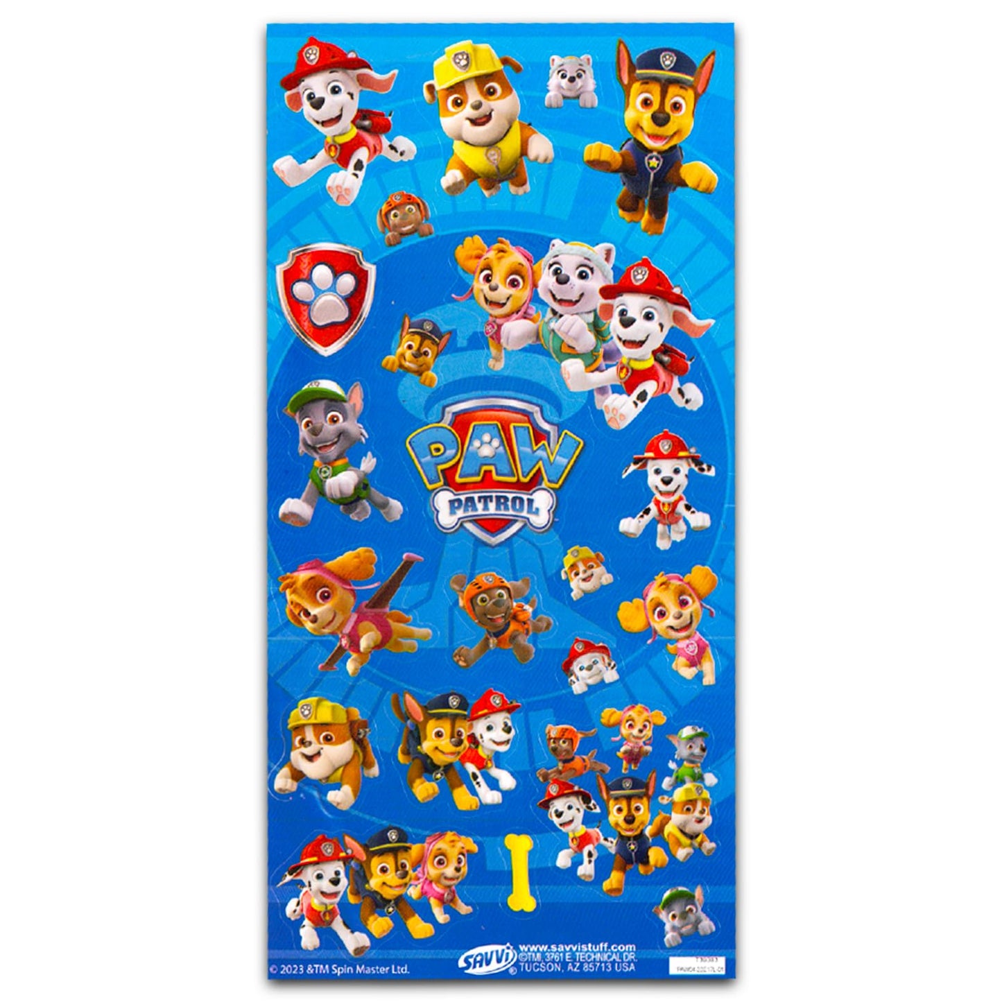 Paw Patrol Plush Toy Set - 4-Pack 7-inch Plushies with Chase, Marshall, Skye, Rubble + Stickers