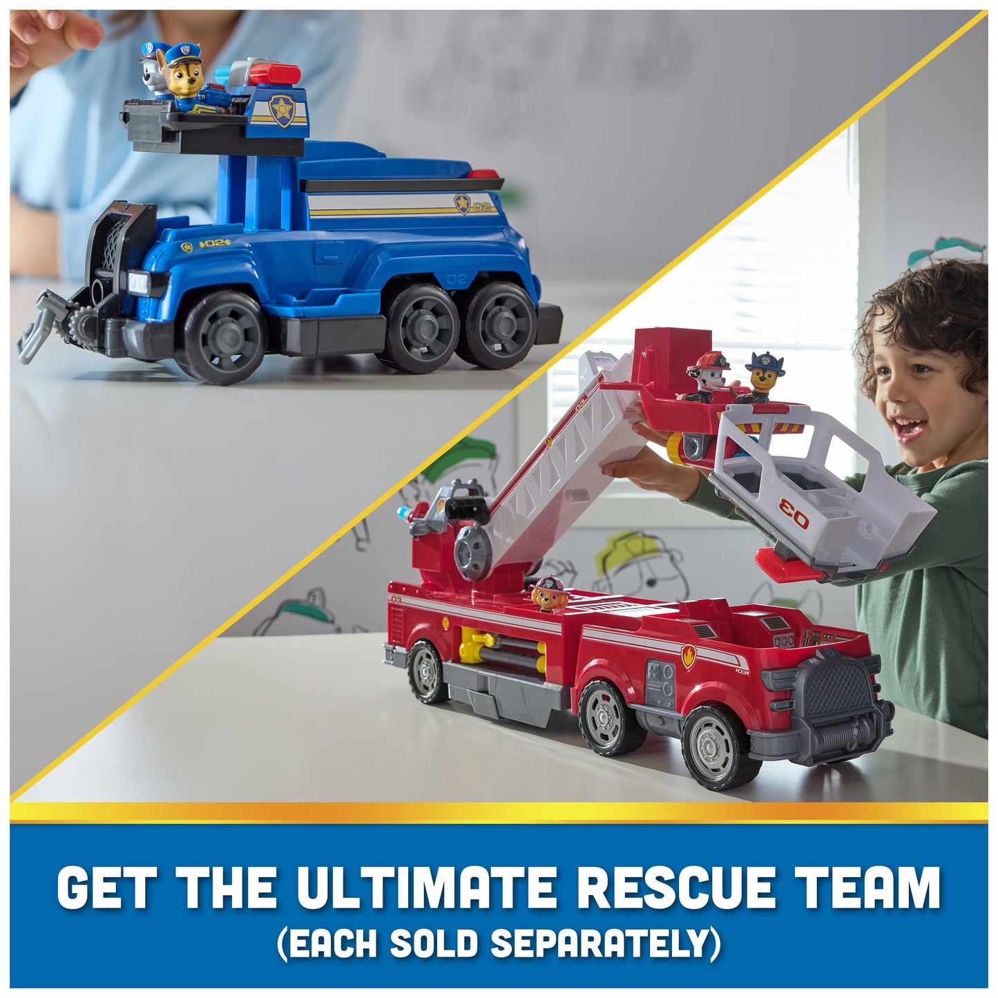 PAW Patrol Team Cruiser — Large 10-Inch Vehicle with 6 Exclusive Figures (Chase, Marshall, Skye, Rubble, Rocky & Zuma)
