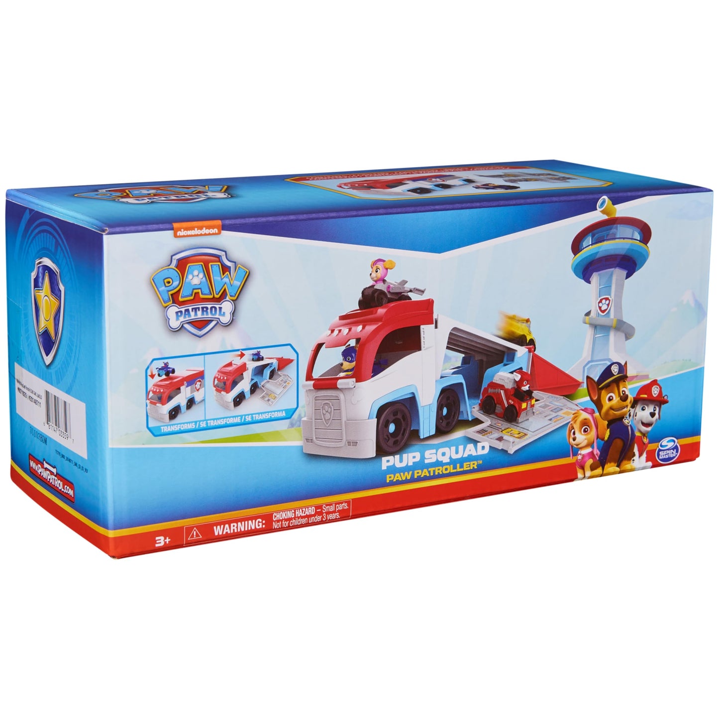 Paw Patrol Pup Squad Patroller with Chase – Transforming Rescue Vehicle Toy