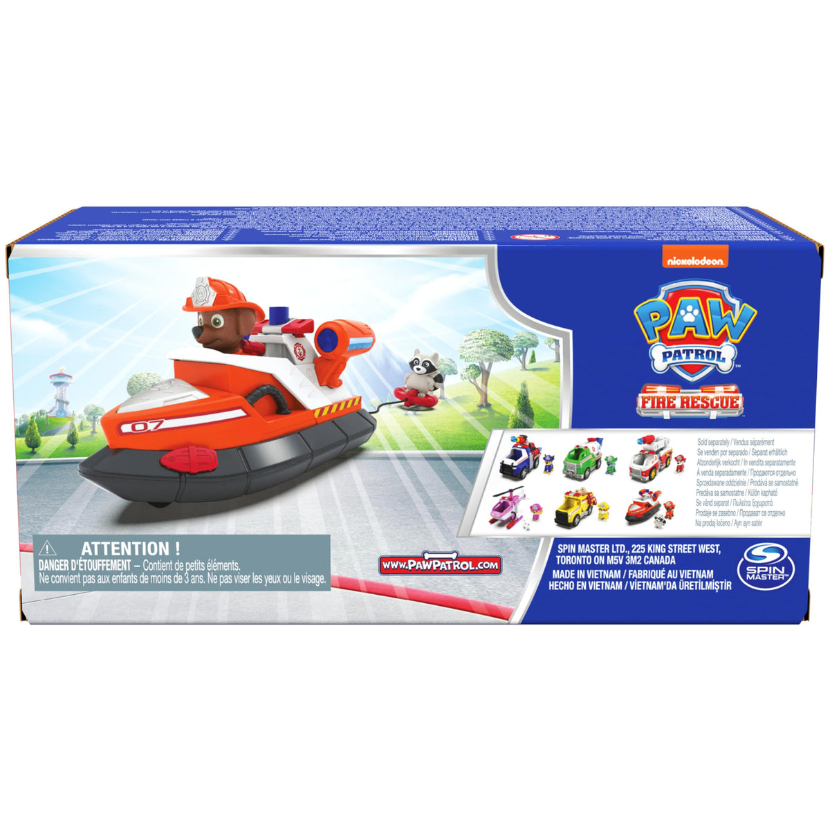 PAW Patrol Fire Rescue Zuma Rescue Fire Boat with Action Figure – Launching Lifesaver