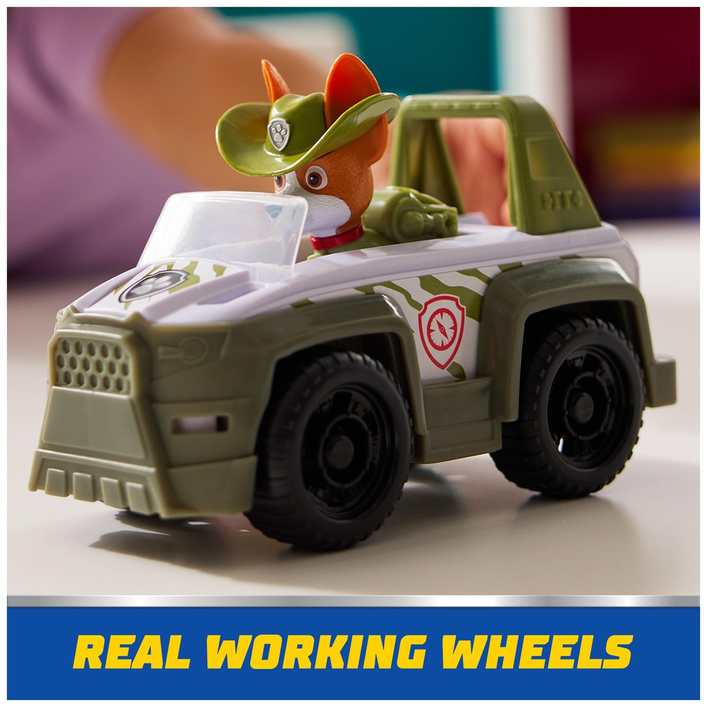 PAW Patrol Tracker’s Jungle Rescue Vehicle – Collectible Figure Toy Truck for Kids 3+