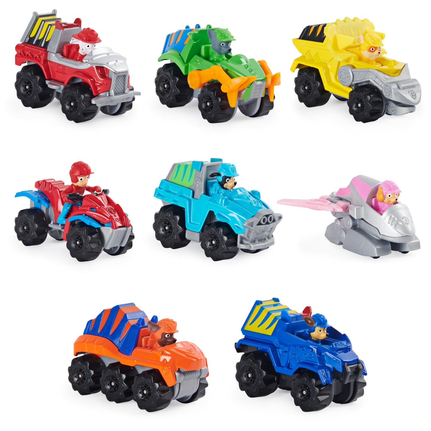 Paw Patrol True Metal Dino Rescue Gift Pack – 8 Die-Cast Vehicles, 1:55 Scale