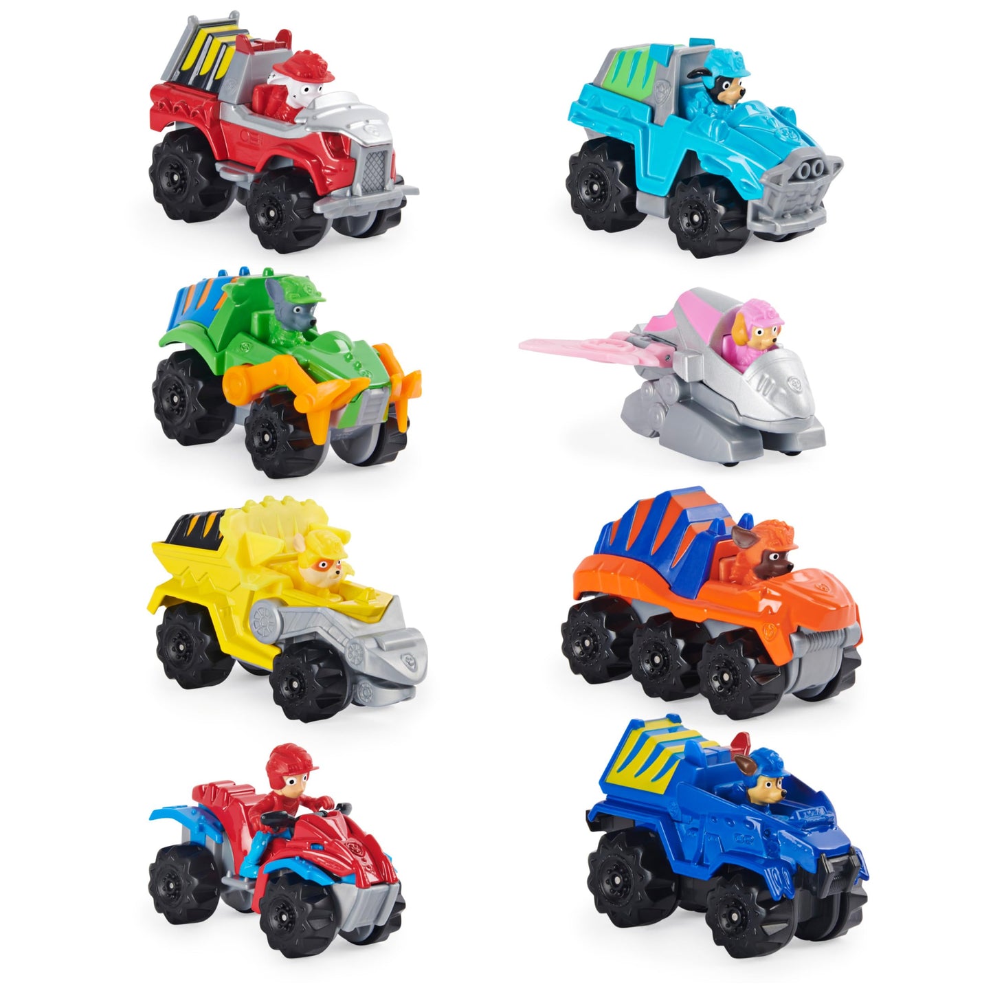 Paw Patrol True Metal Dino Rescue Gift Pack – 8 Die-Cast Vehicles, 1:55 Scale